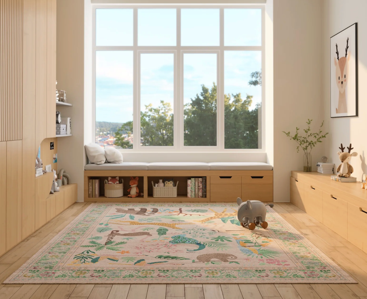 Kya Safari Adventure Rug: Material, Size, and Safety