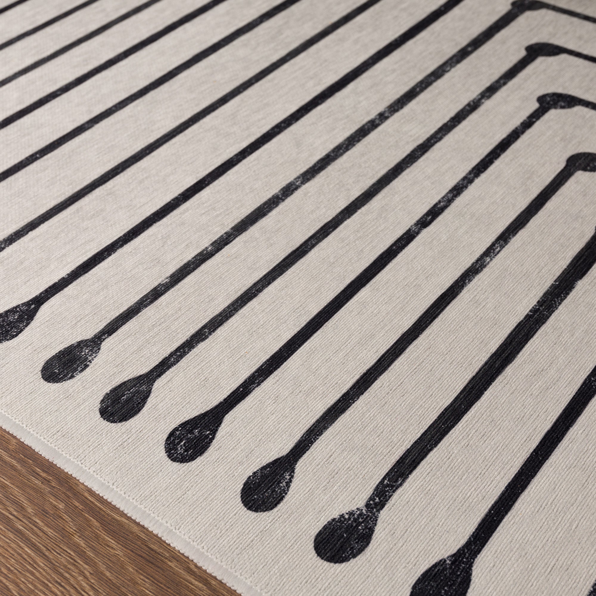 Aira Geometriskt Linjemönster Matta