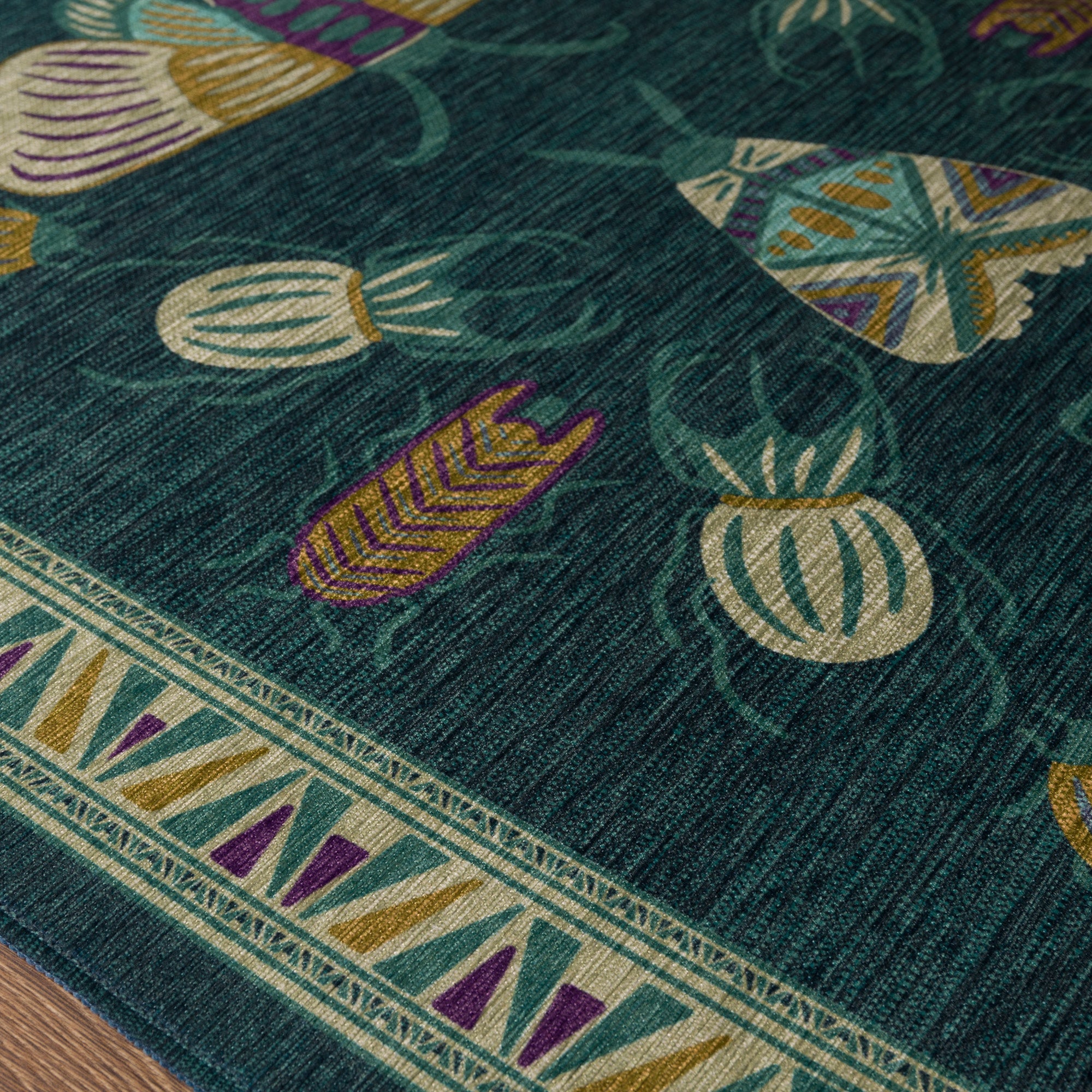 Thalia Eklektiškas Vabzdžių Motyvo Kilimas