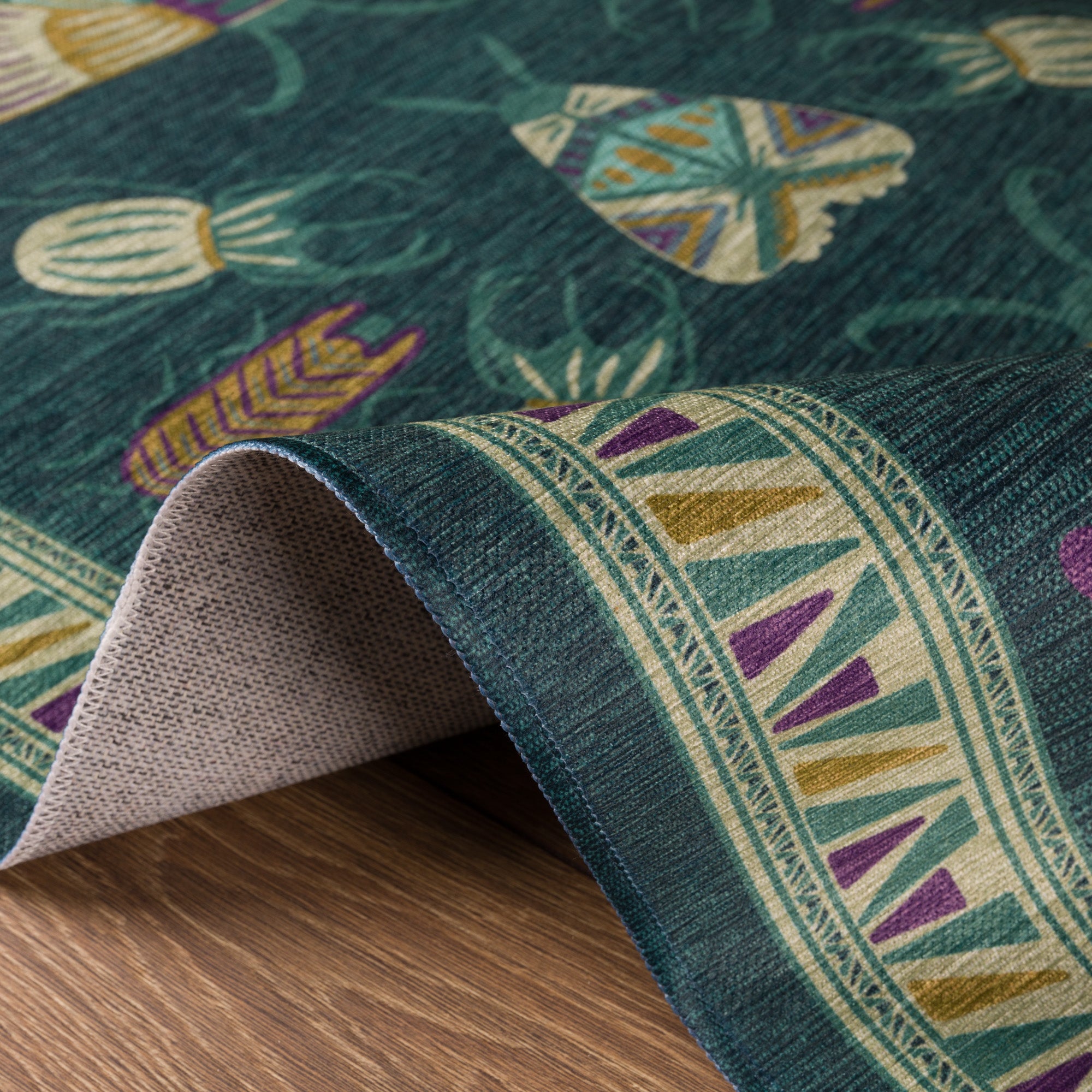 Thalia Eklektiškas Vabzdžių Motyvo Kilimas