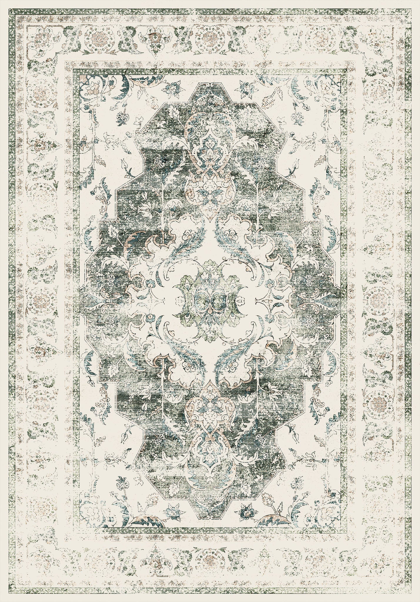 Mara Традиционен килим с медальон