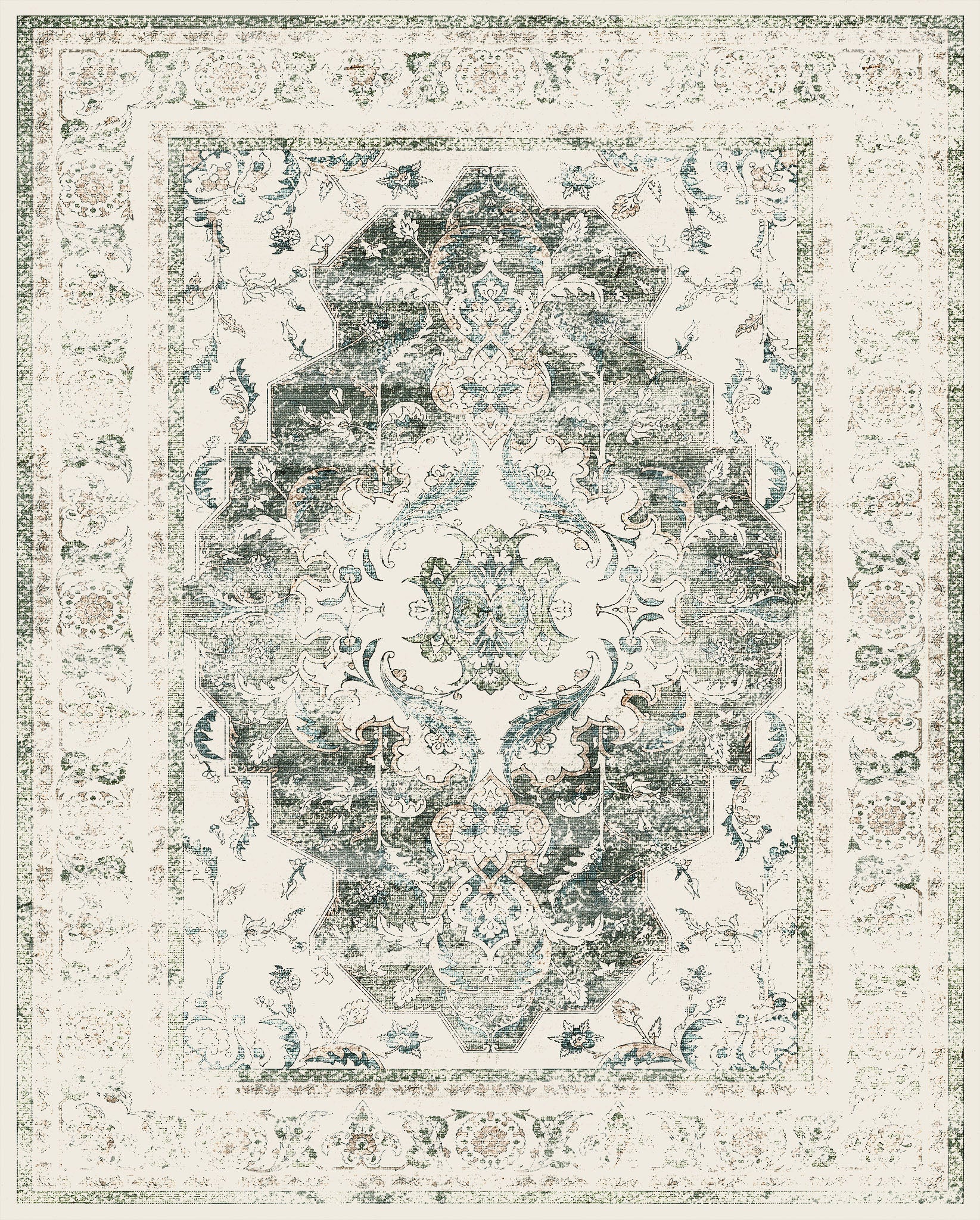 Mara Традиционен килим с медальон