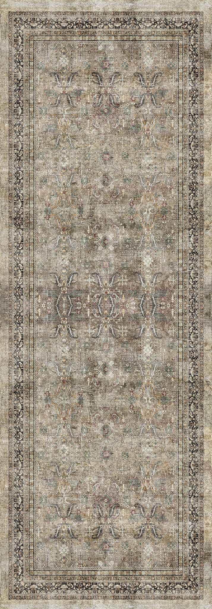 Sabra Distressed Ornamental Rug