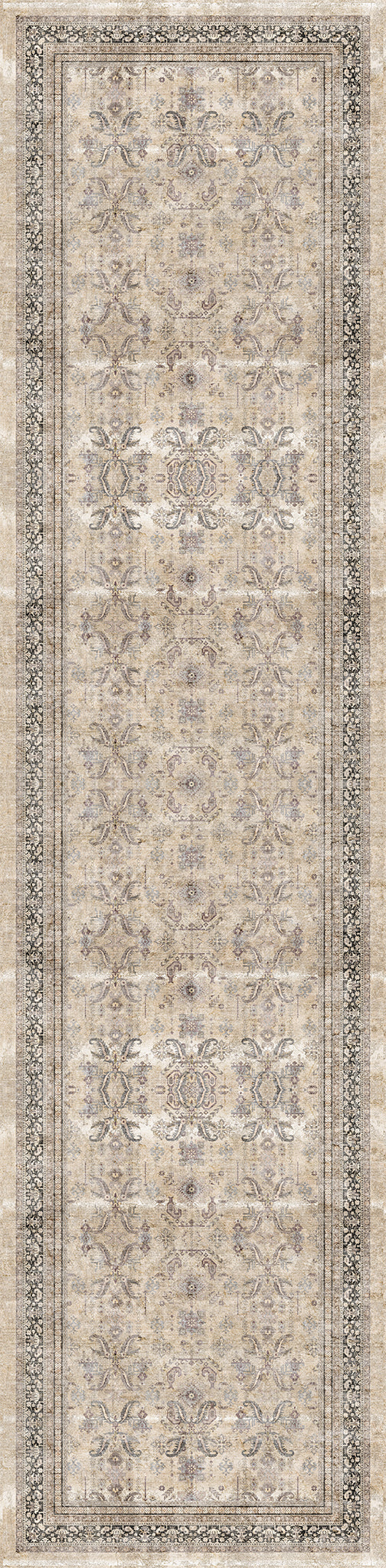 Sabra Distressed Ornamental Rug
