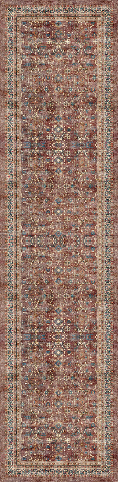 Sabra Distressed Ornamental Rug