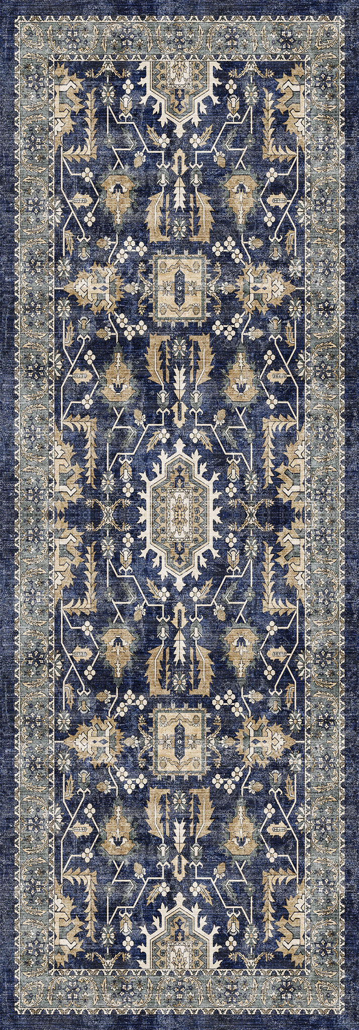 Zoe Distressed Ornamental Rug