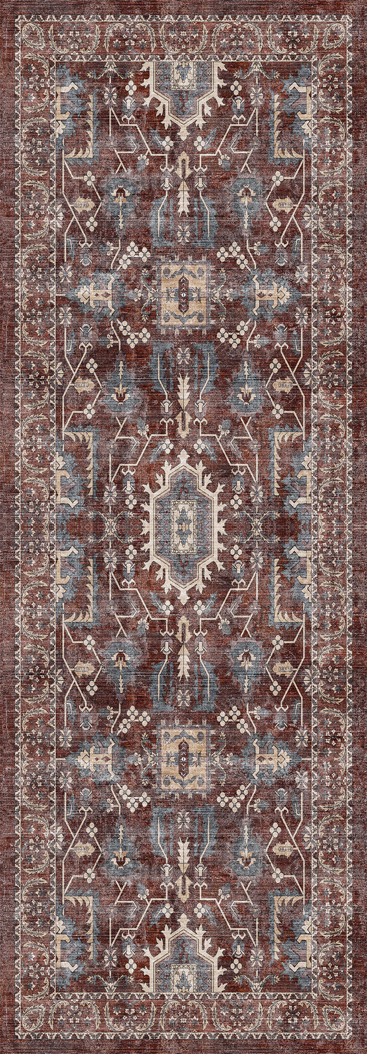 Zoe Distressed Ornamental Rug