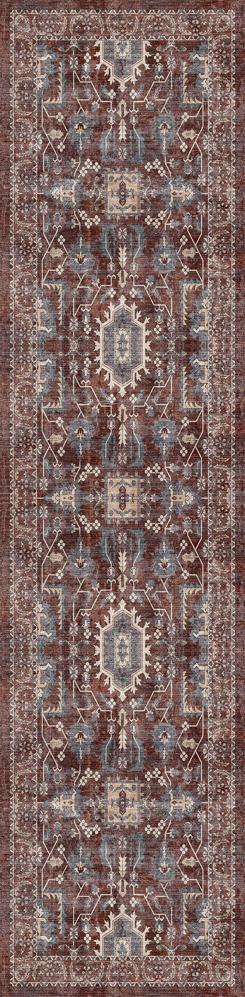 Zoe Distressed Ornamental Rug