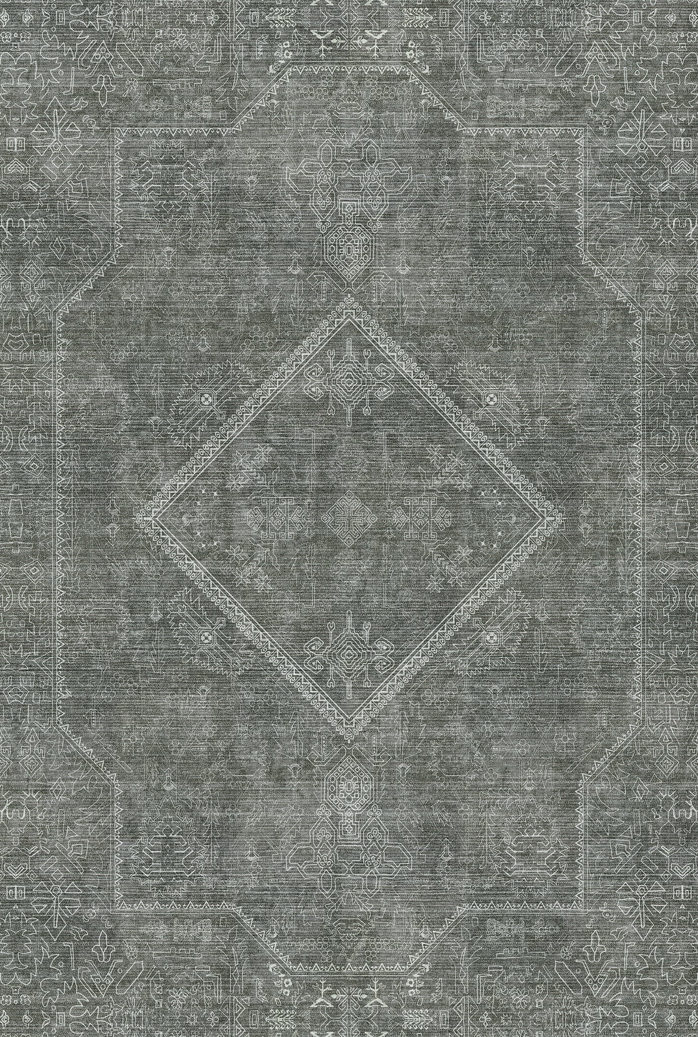 Elliot Tapis à médaillon géométrique