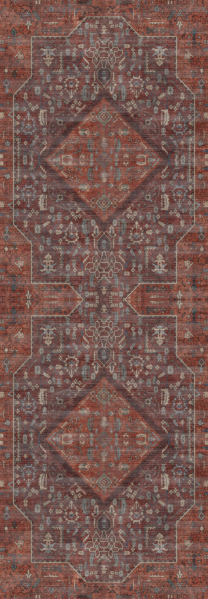 Elliot Tapis à médaillon géométrique