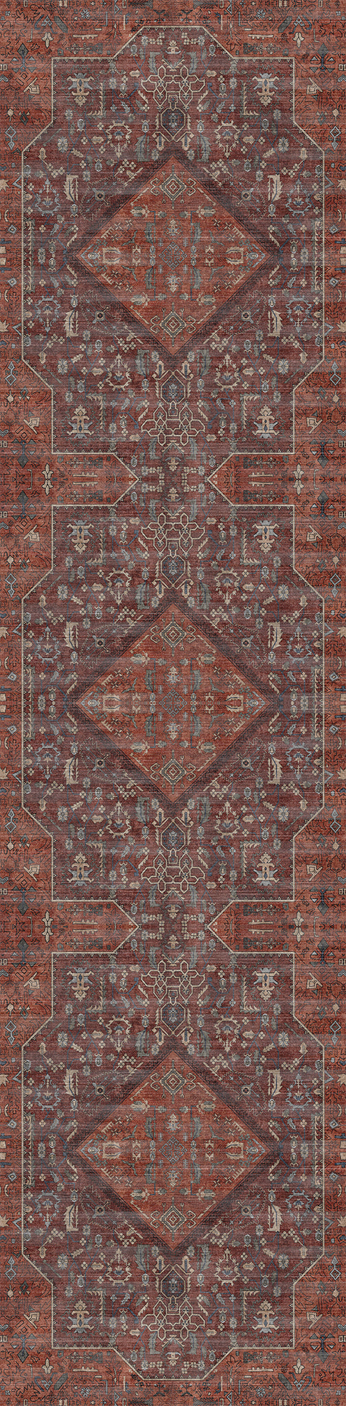 Elliot Tapis à médaillon géométrique