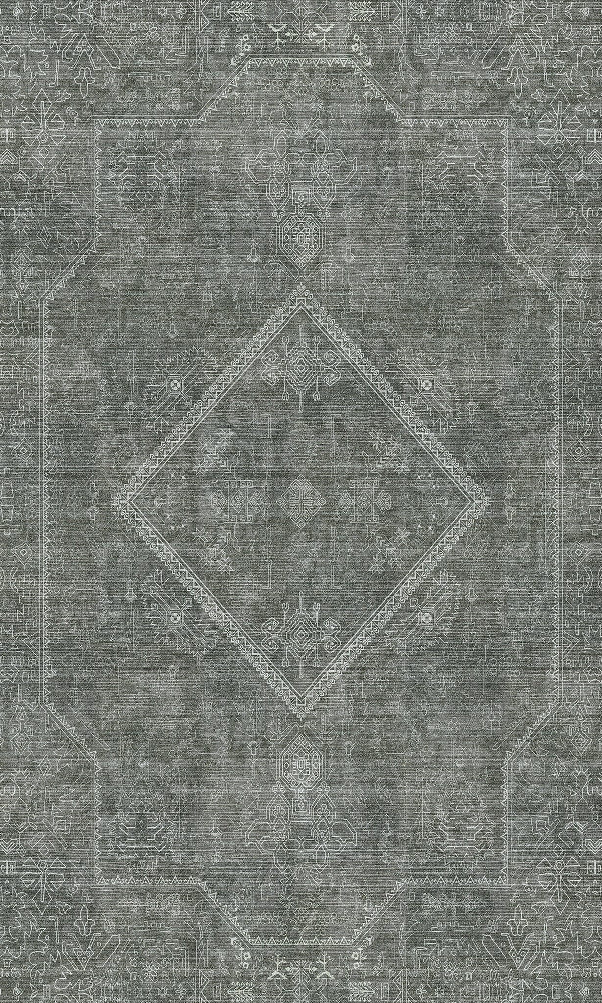 Elliot Tapis à médaillon géométrique