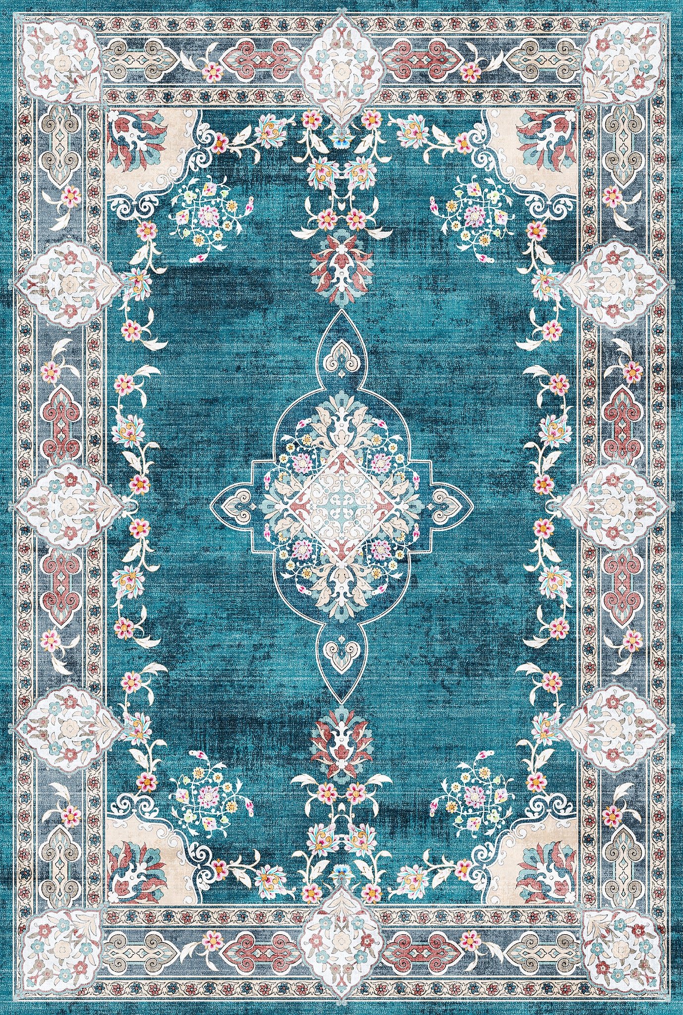 Maris Floral Medallion Design Rug
