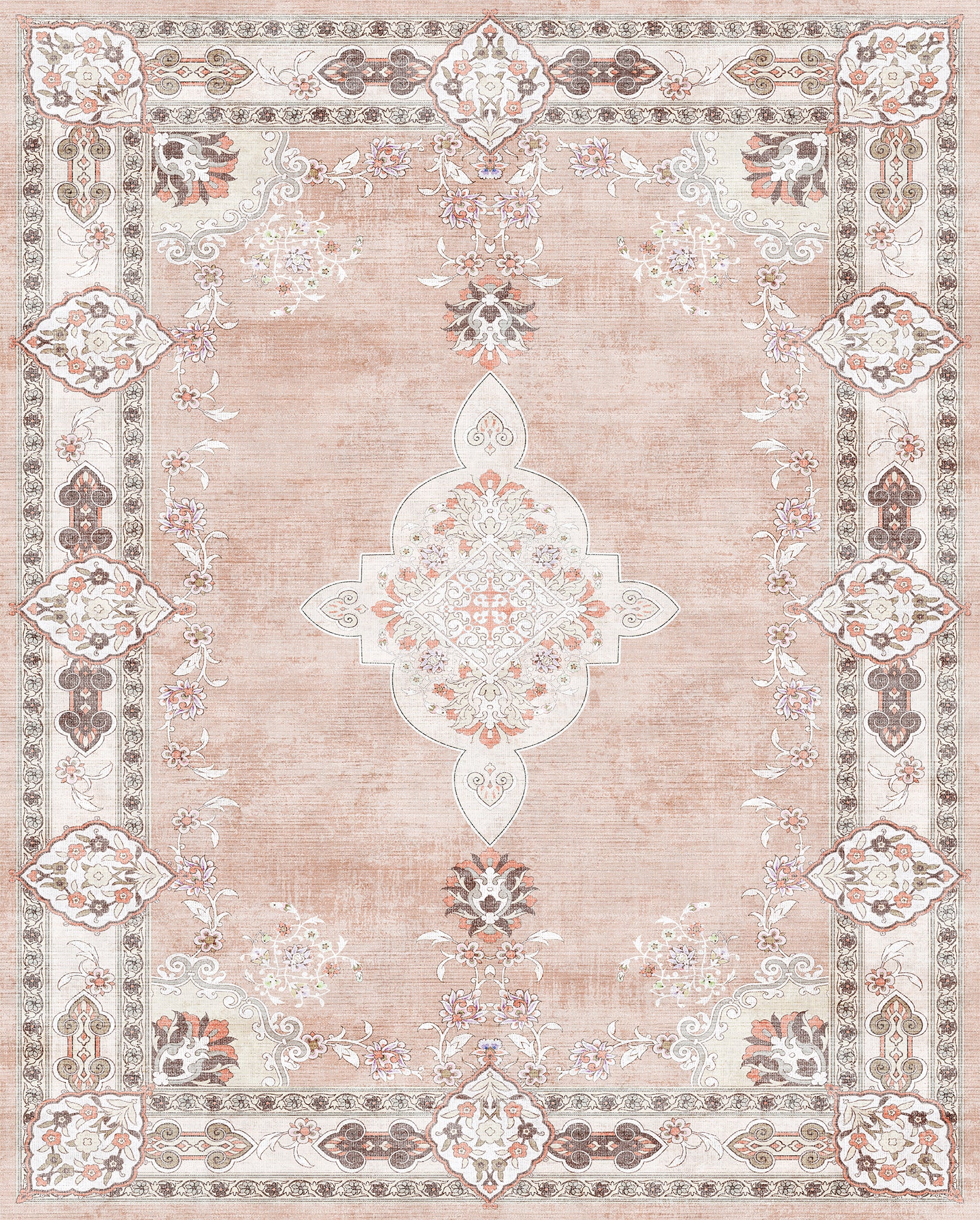 Maris Floral Medallion Design Rug