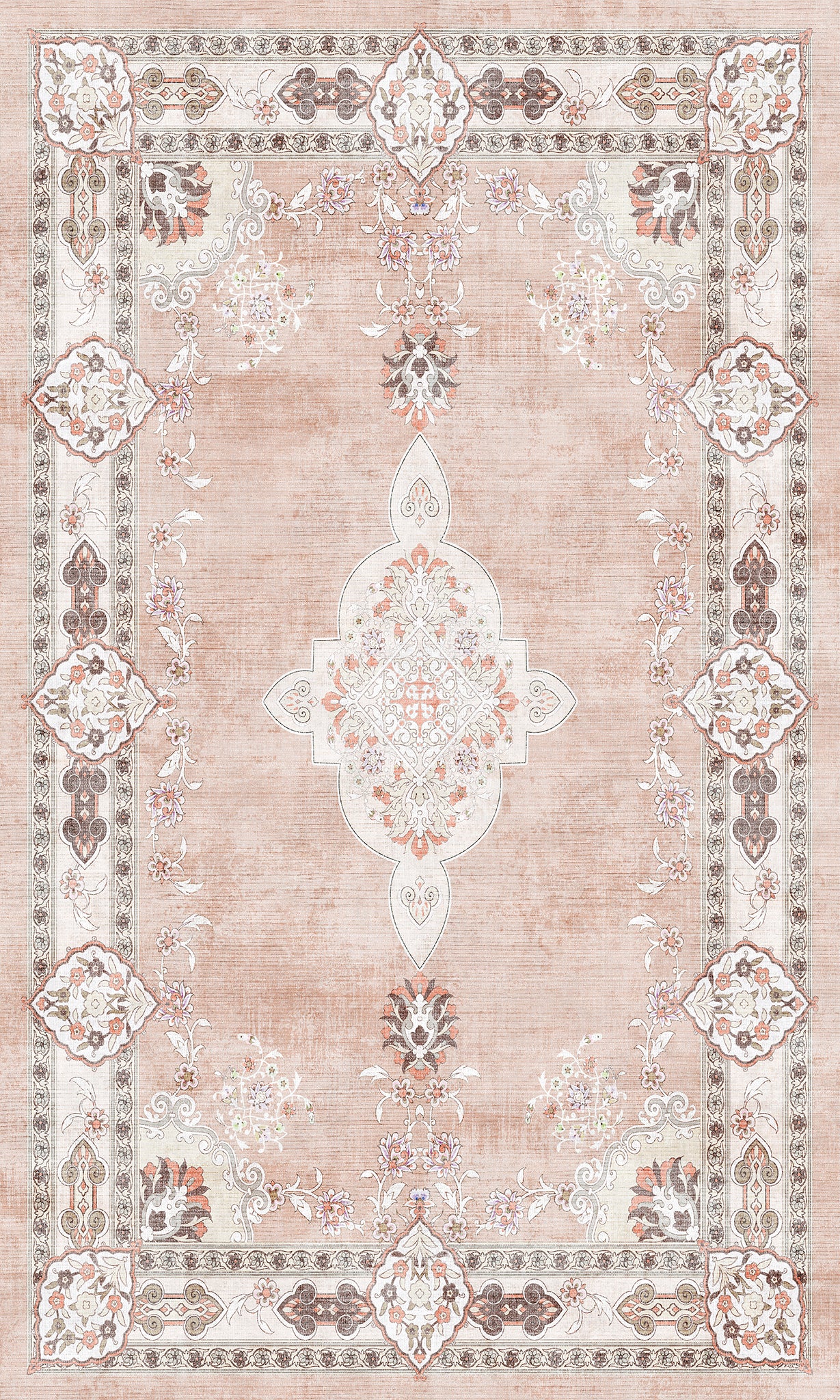 Maris Floral Medallion Design Rug