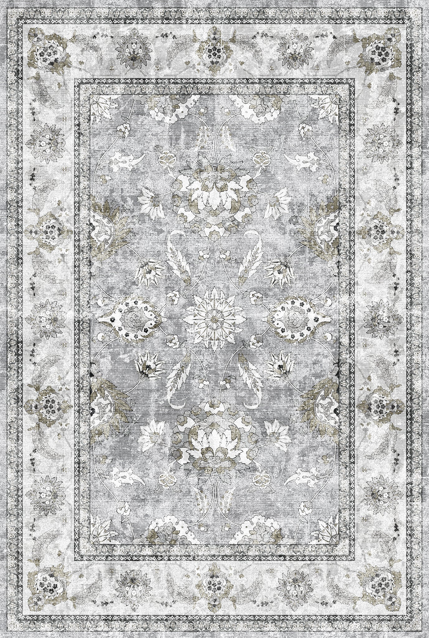 Cleo Traditional Floral Design Rug