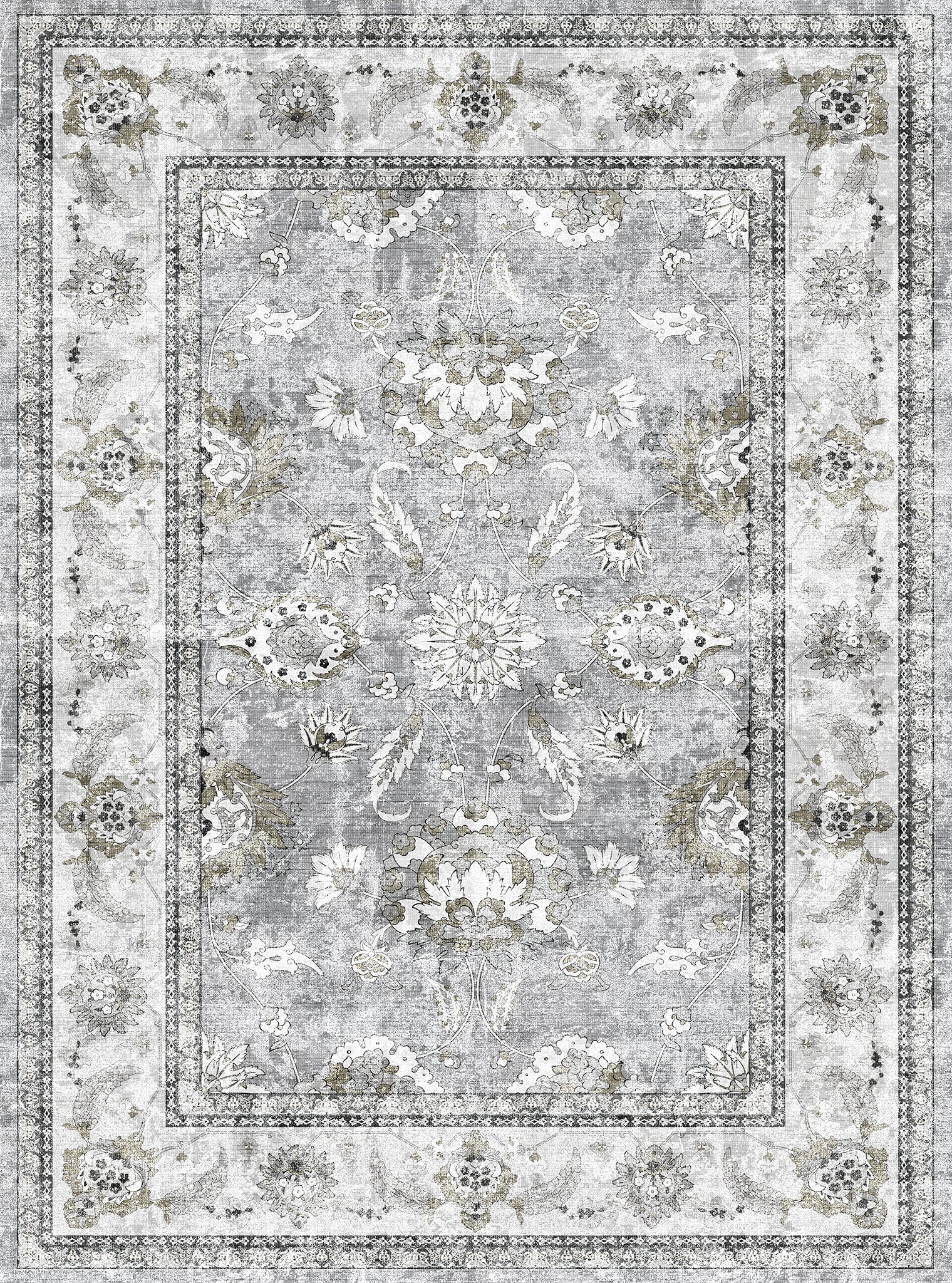 Cleo Traditional Floral Design Rug