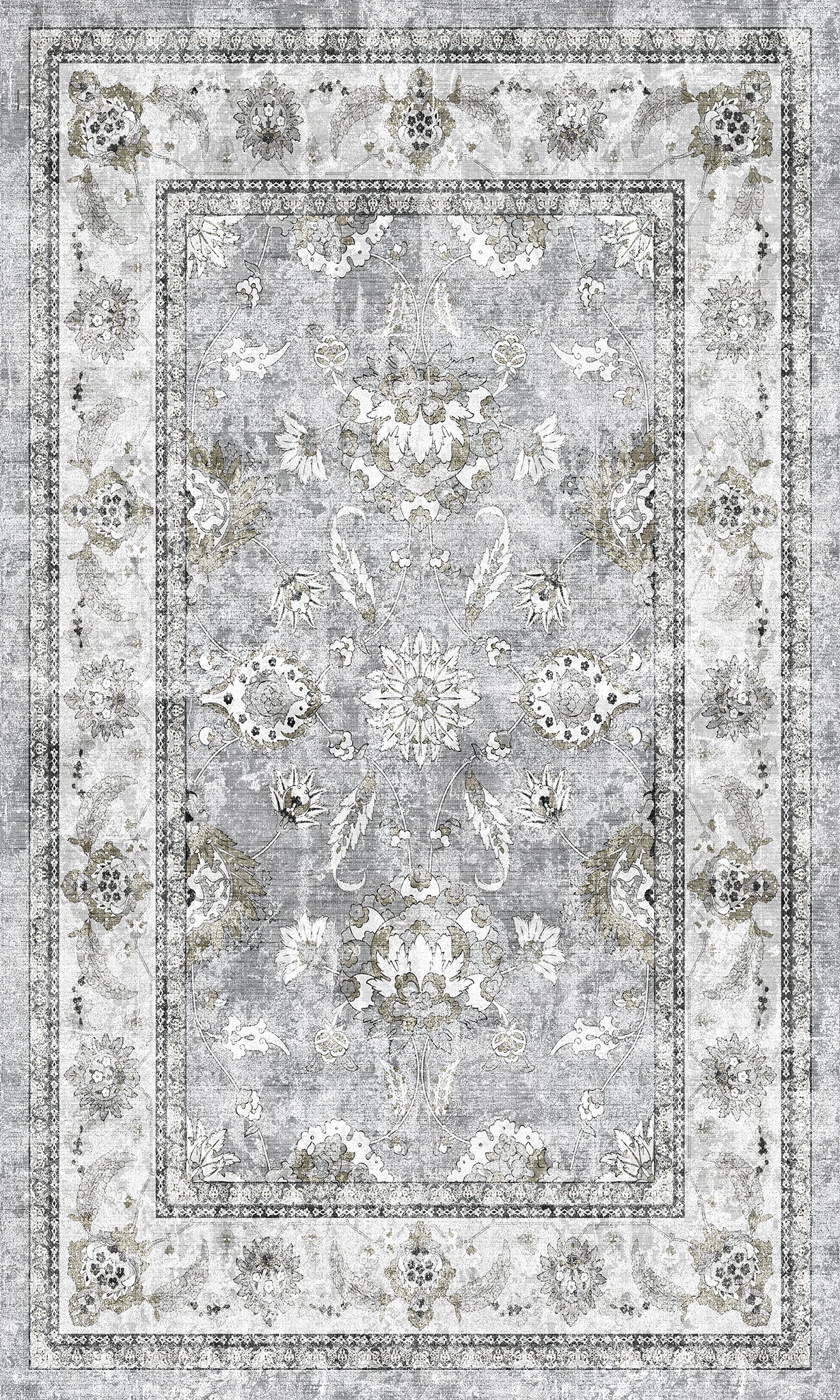 Cleo Traditional Floral Design Rug