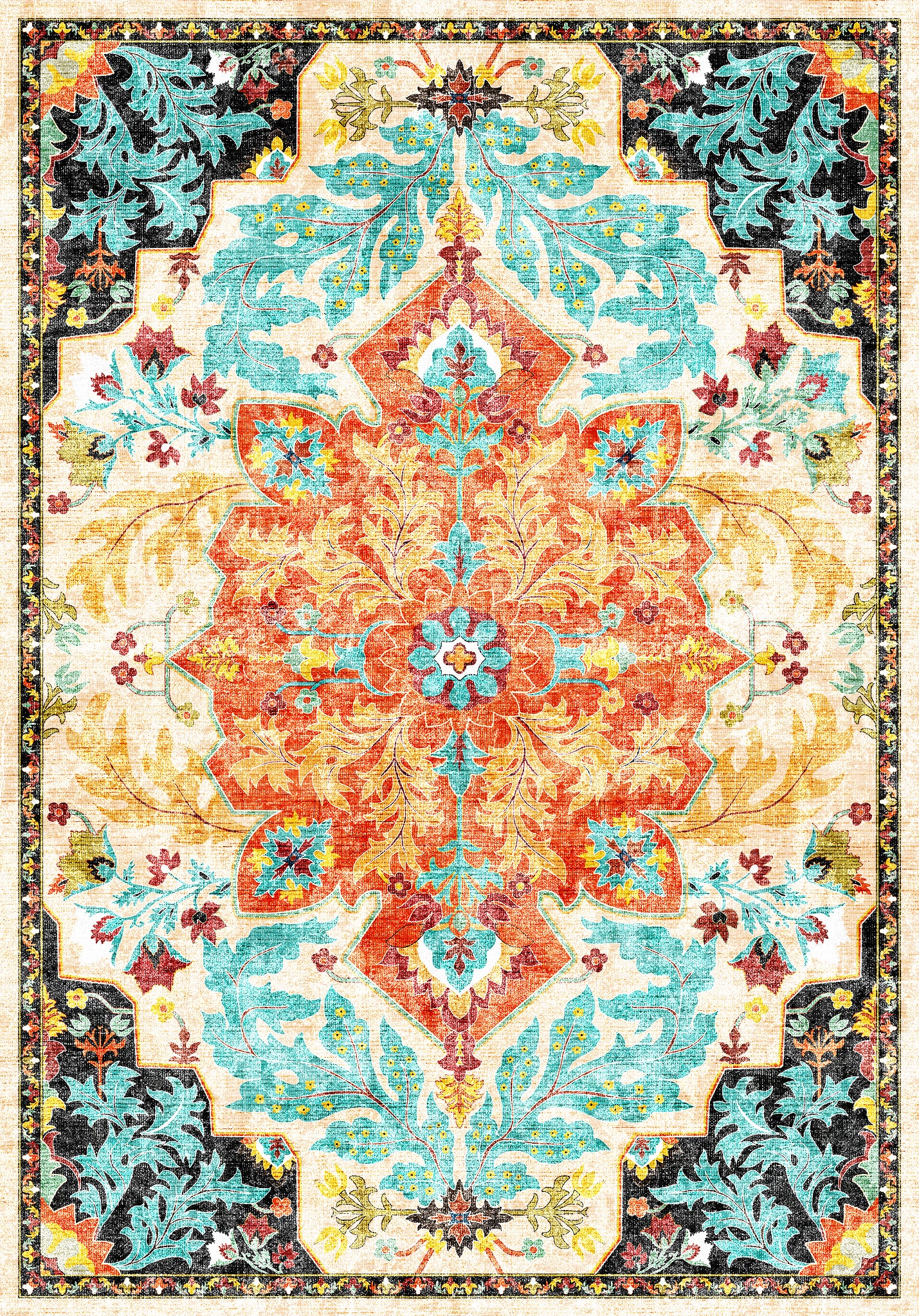Coraline Tapete Ornamental Eclético