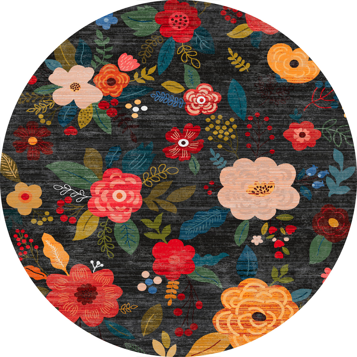 Lera Vintage Bloemenpatroon Vloerkleed