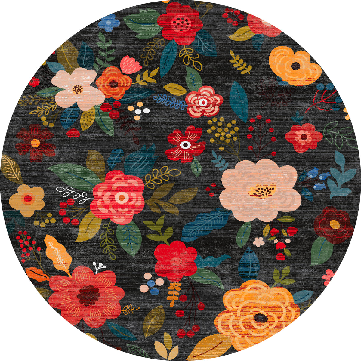 Lera Vintage Bloemenpatroon Vloerkleed