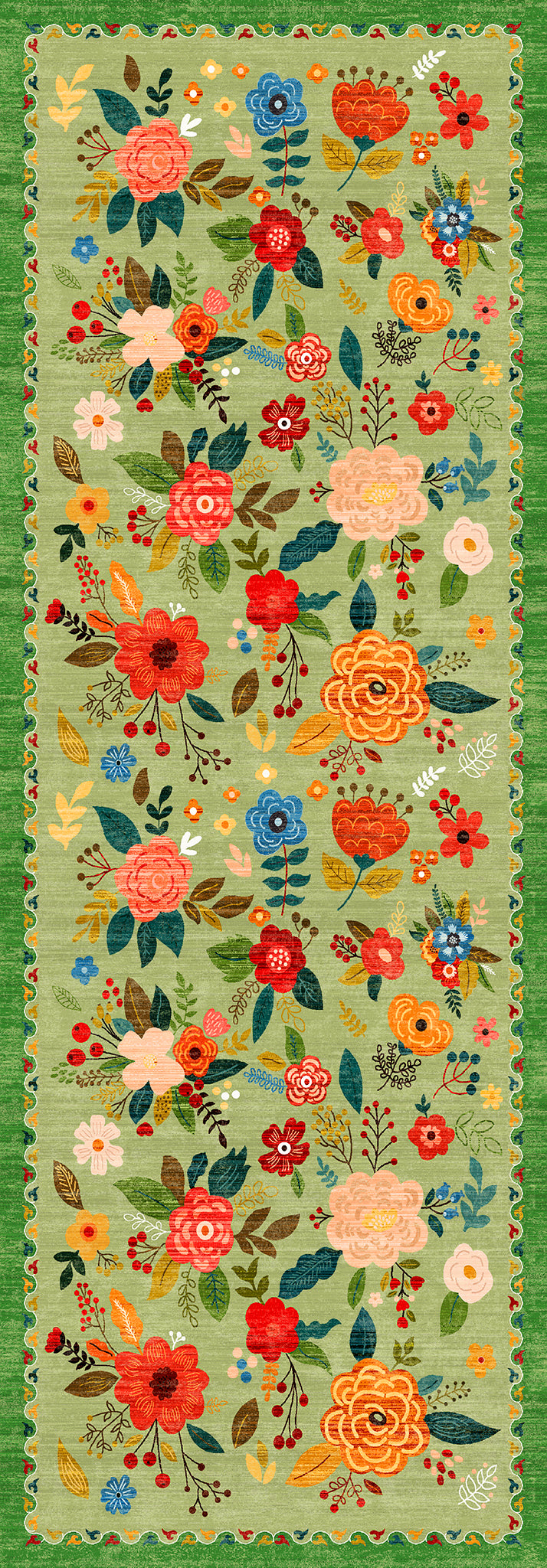 Lera Килим с винтидж флорална украса