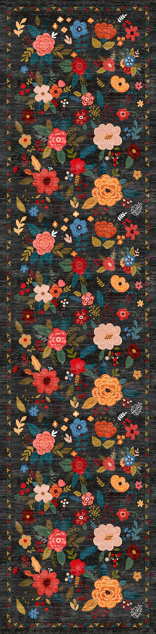 Lera Vintageblommigt Mönstrad Matta