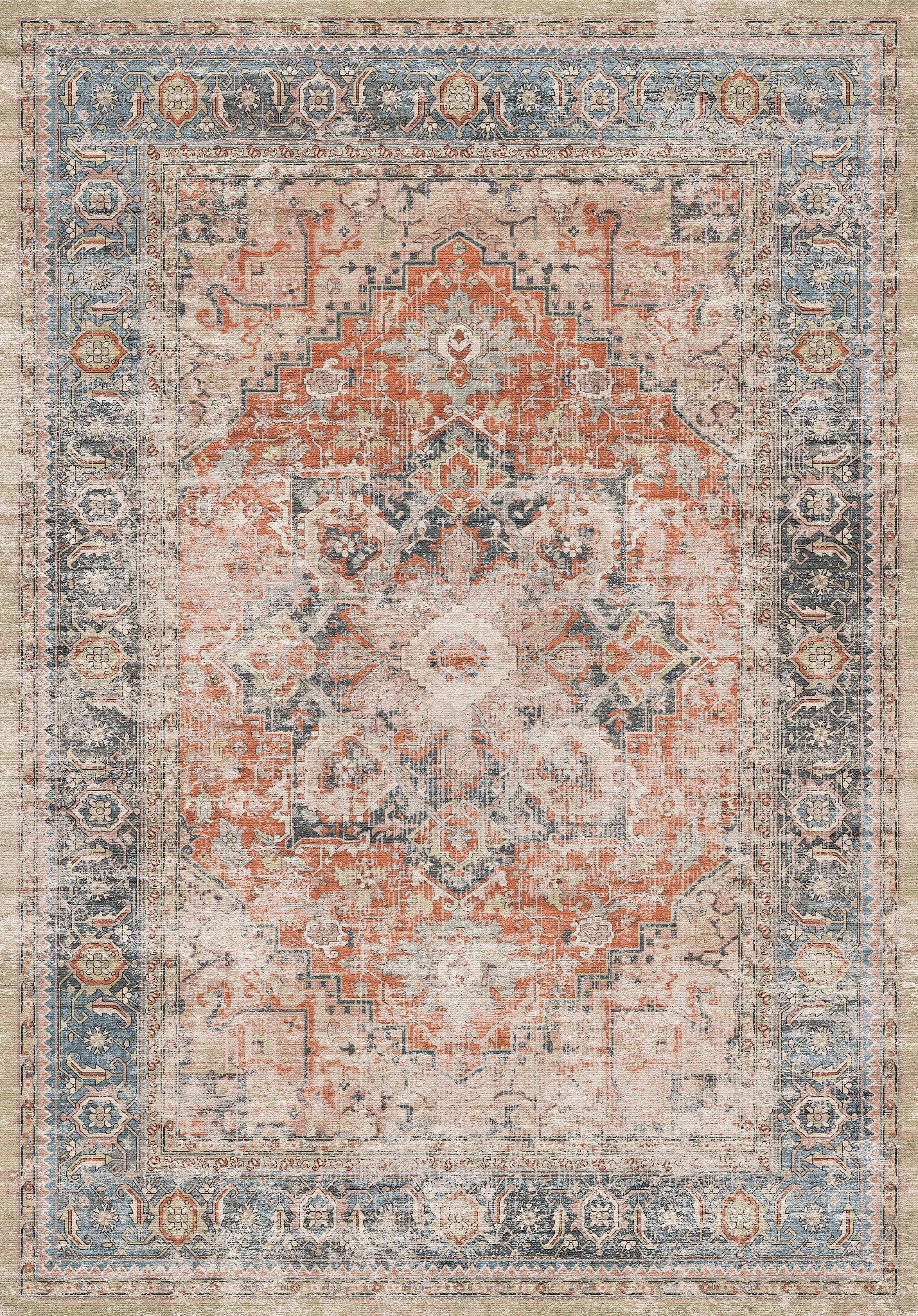 Alina Vintage medaillon vloerkleed