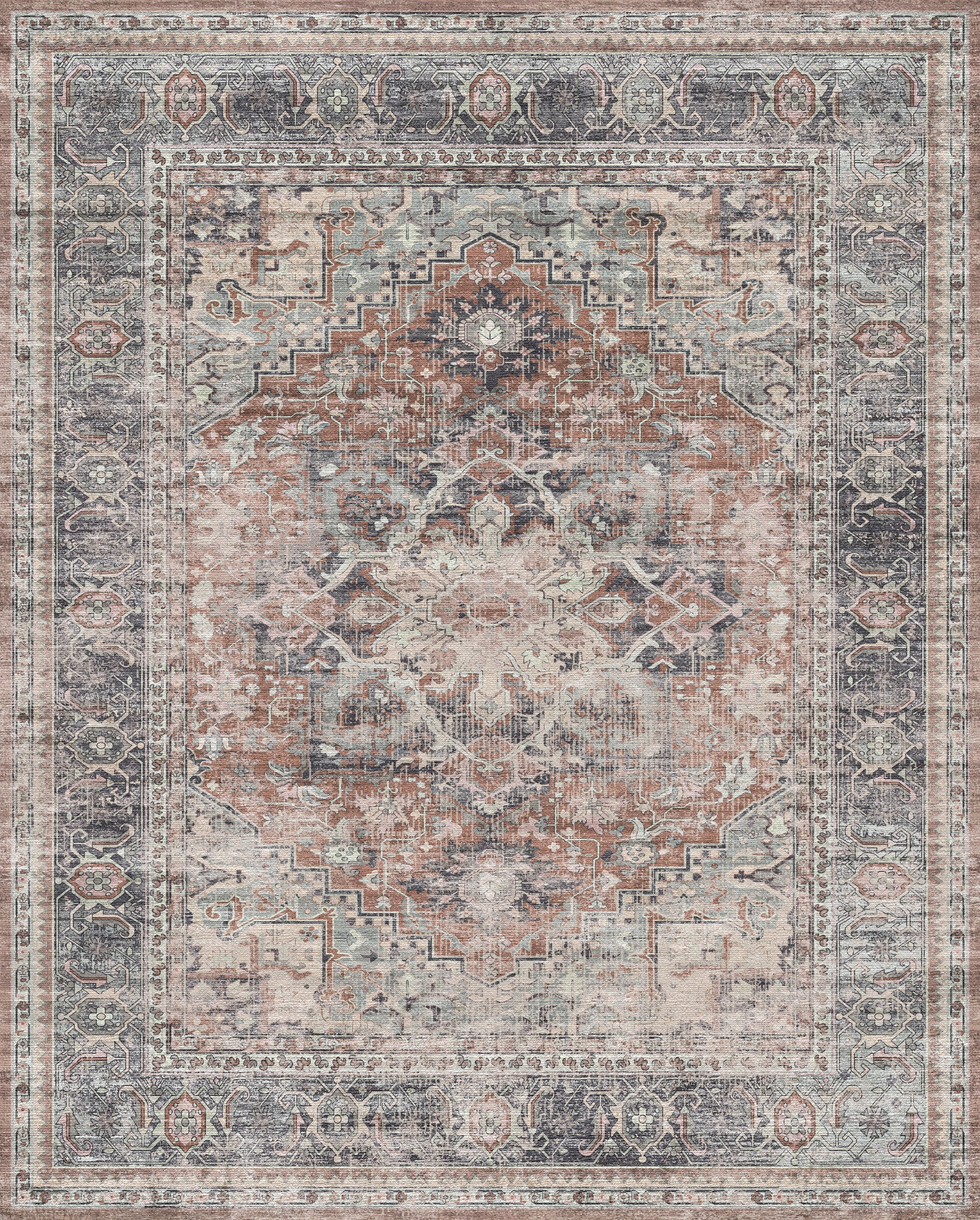 Alina Vintage Medallion Rug