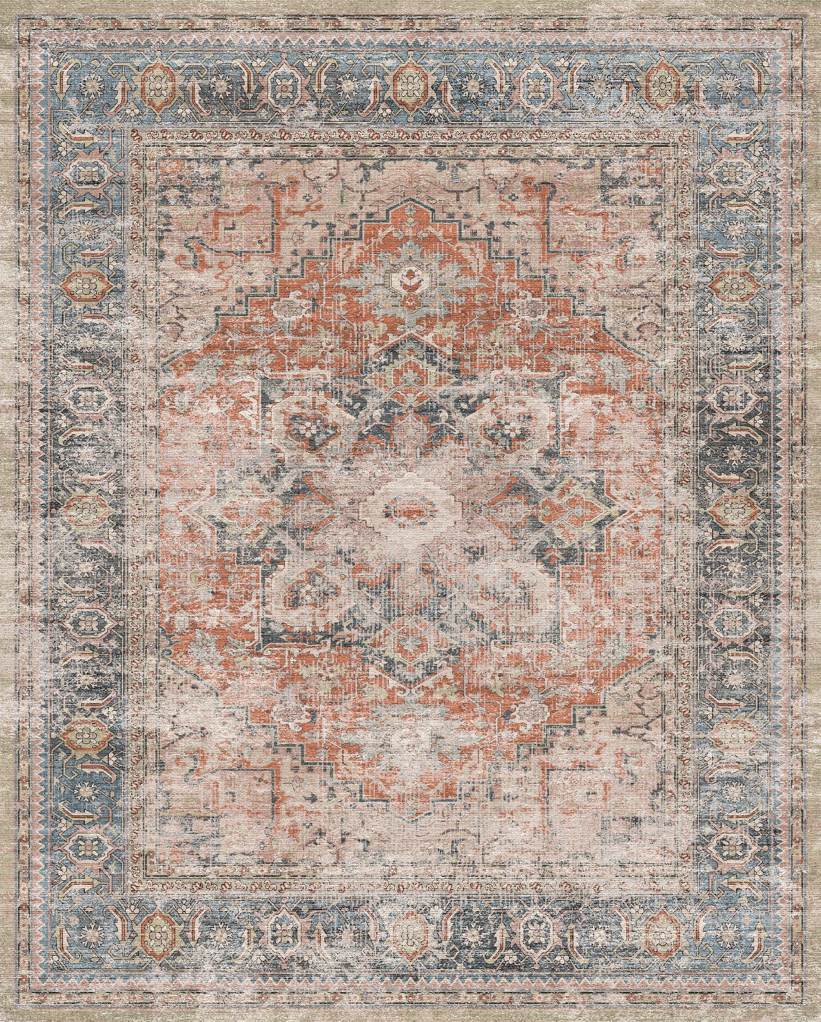Alina Vintage-Medaillon-Teppich