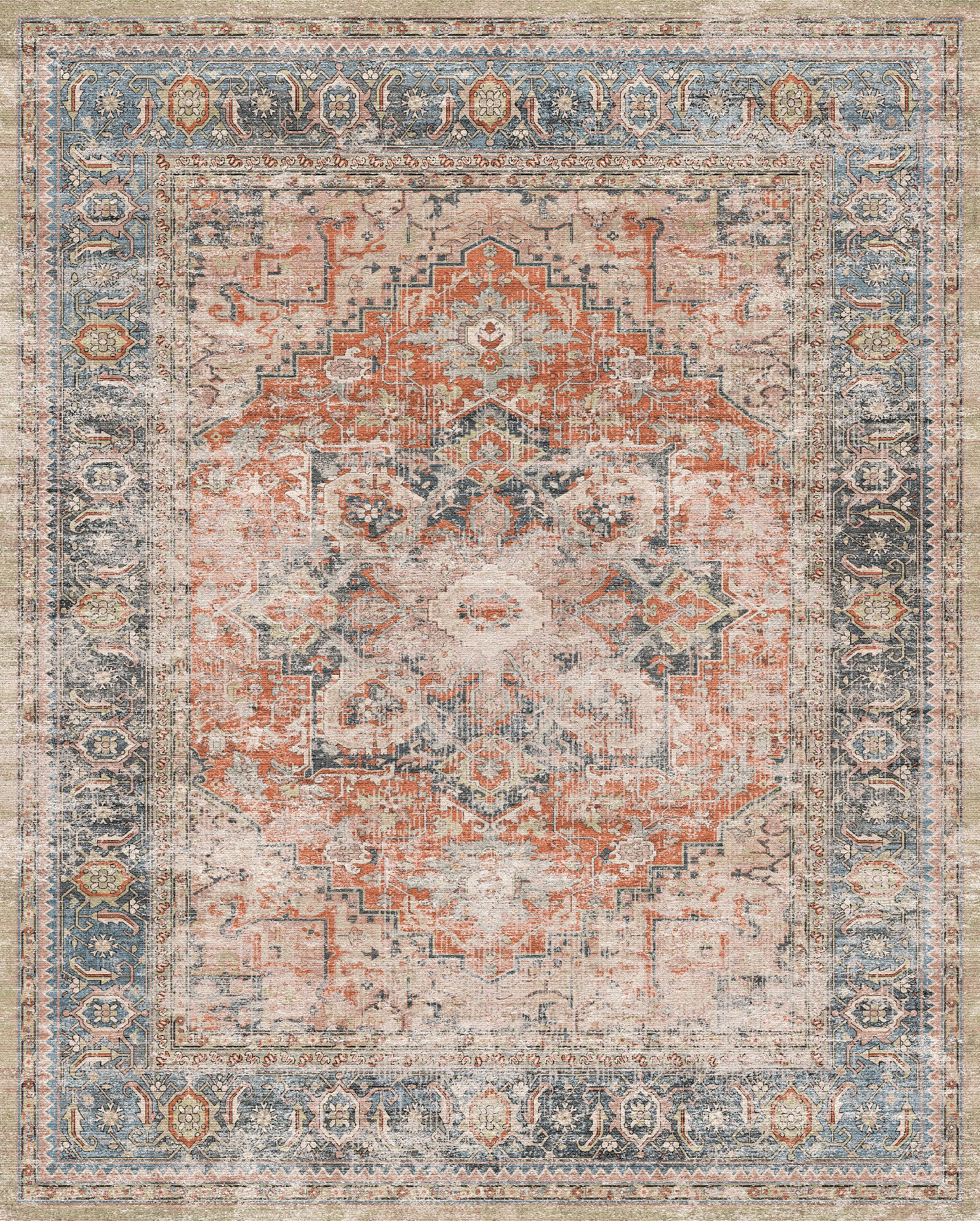 Alina Vintage medaillon vloerkleed