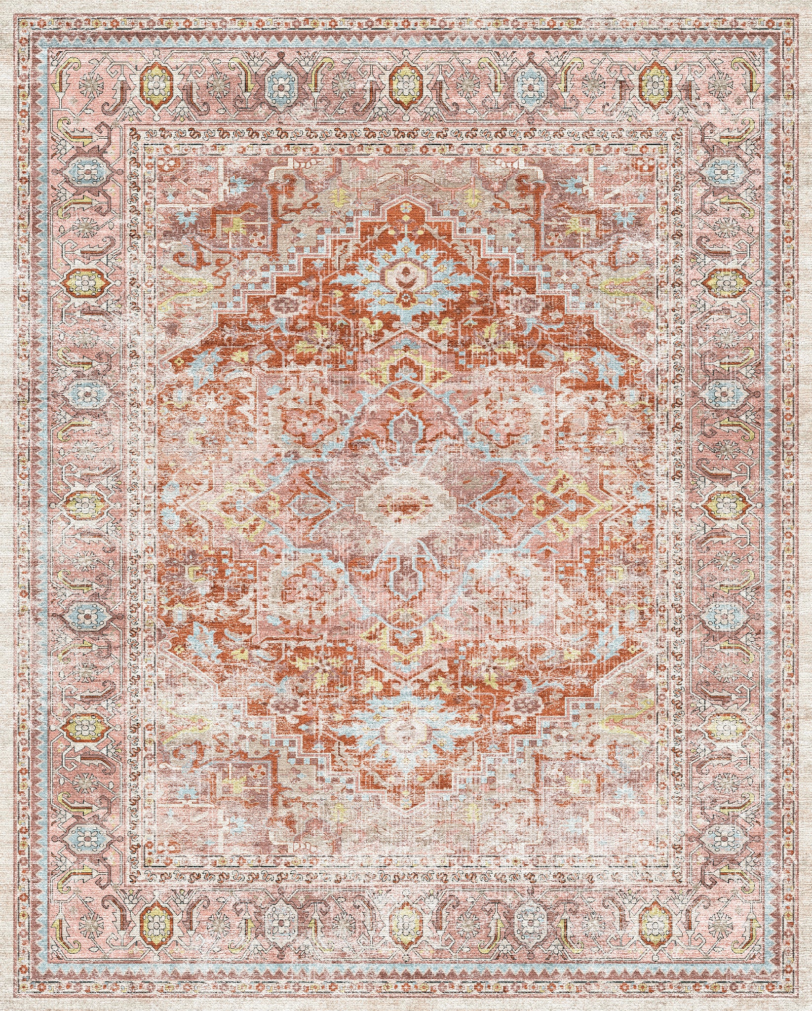 Alina Vintage-Medaillon-Teppich