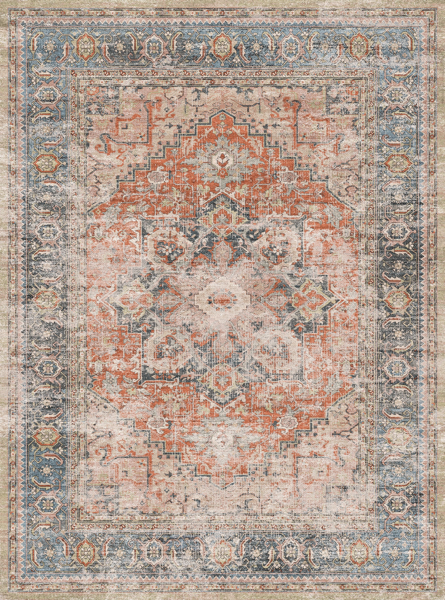 Alina Vintage medaillon vloerkleed