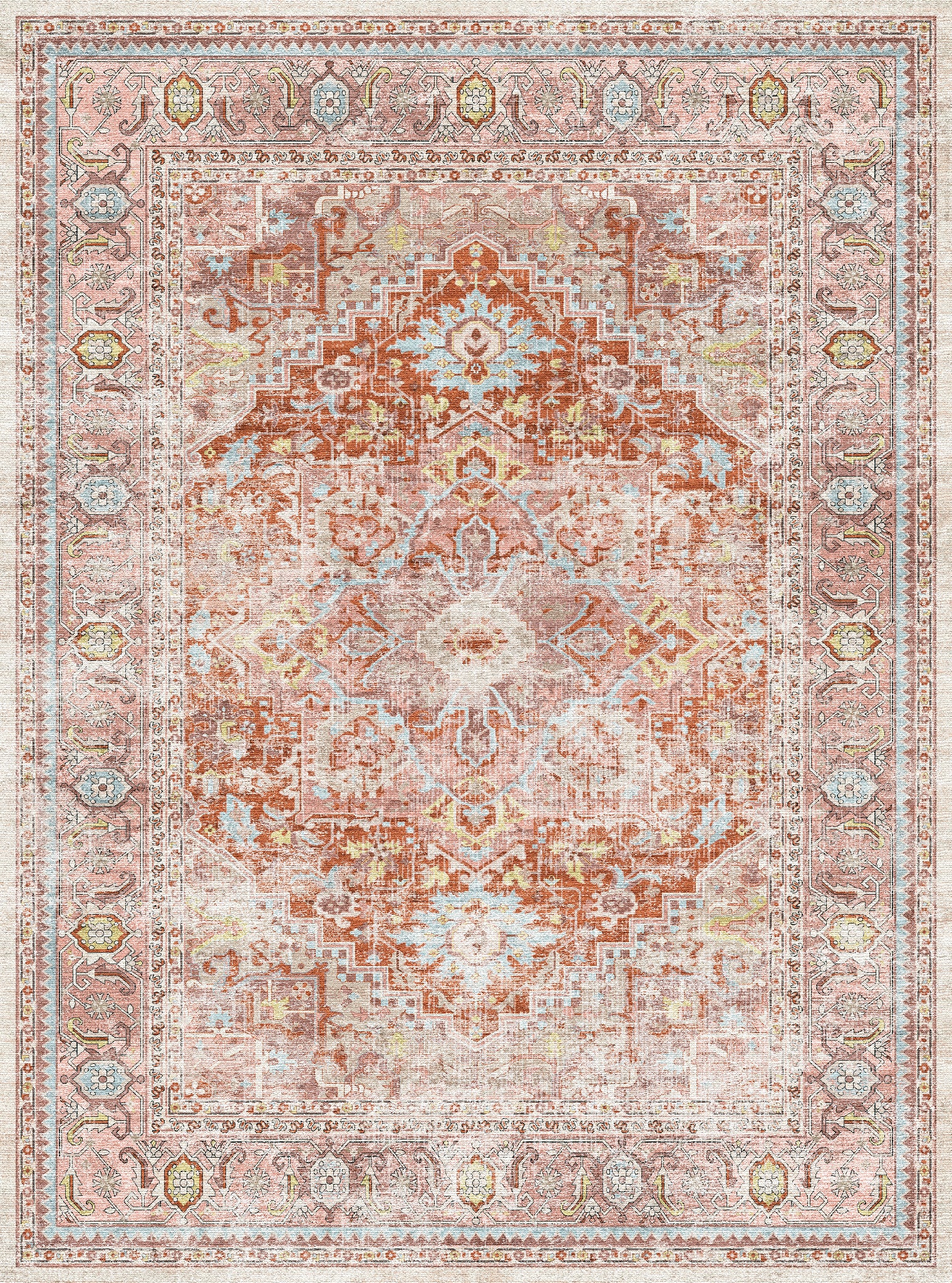 Alina Vintage-Medaillon-Teppich