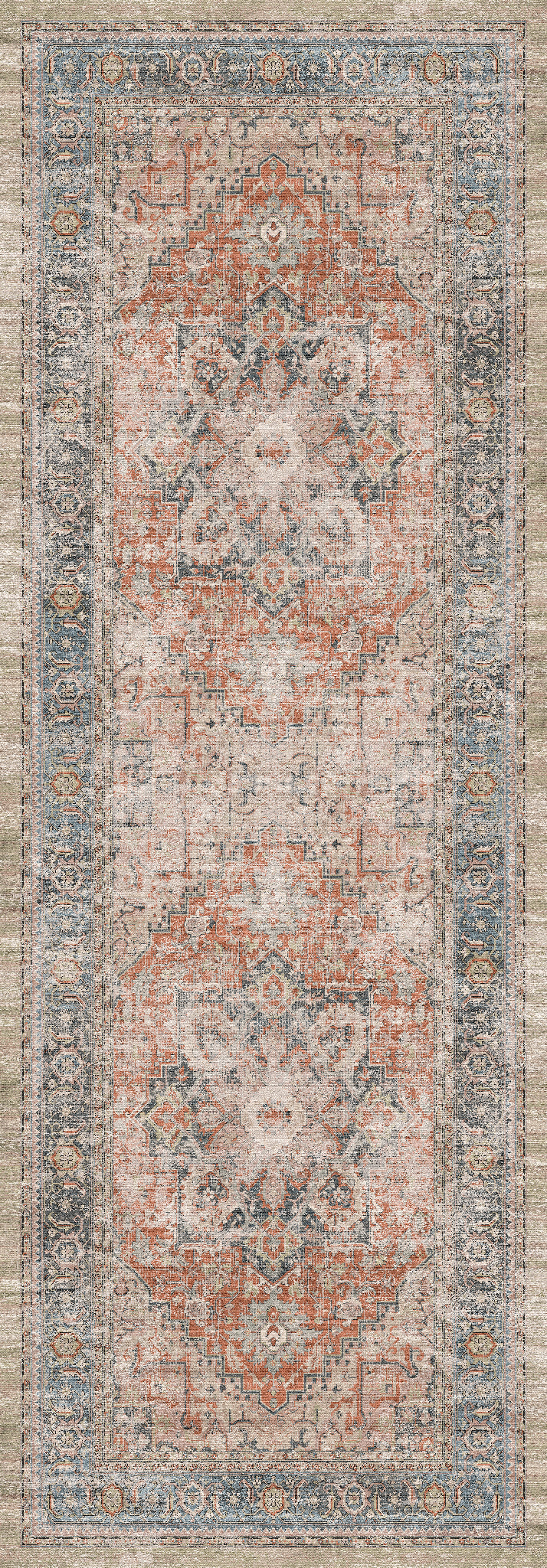 Alina Vintage-Medaillon-Teppich