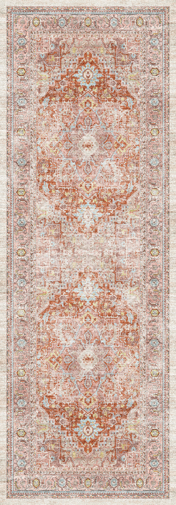 Alina Vintage-Medaillon-Teppich