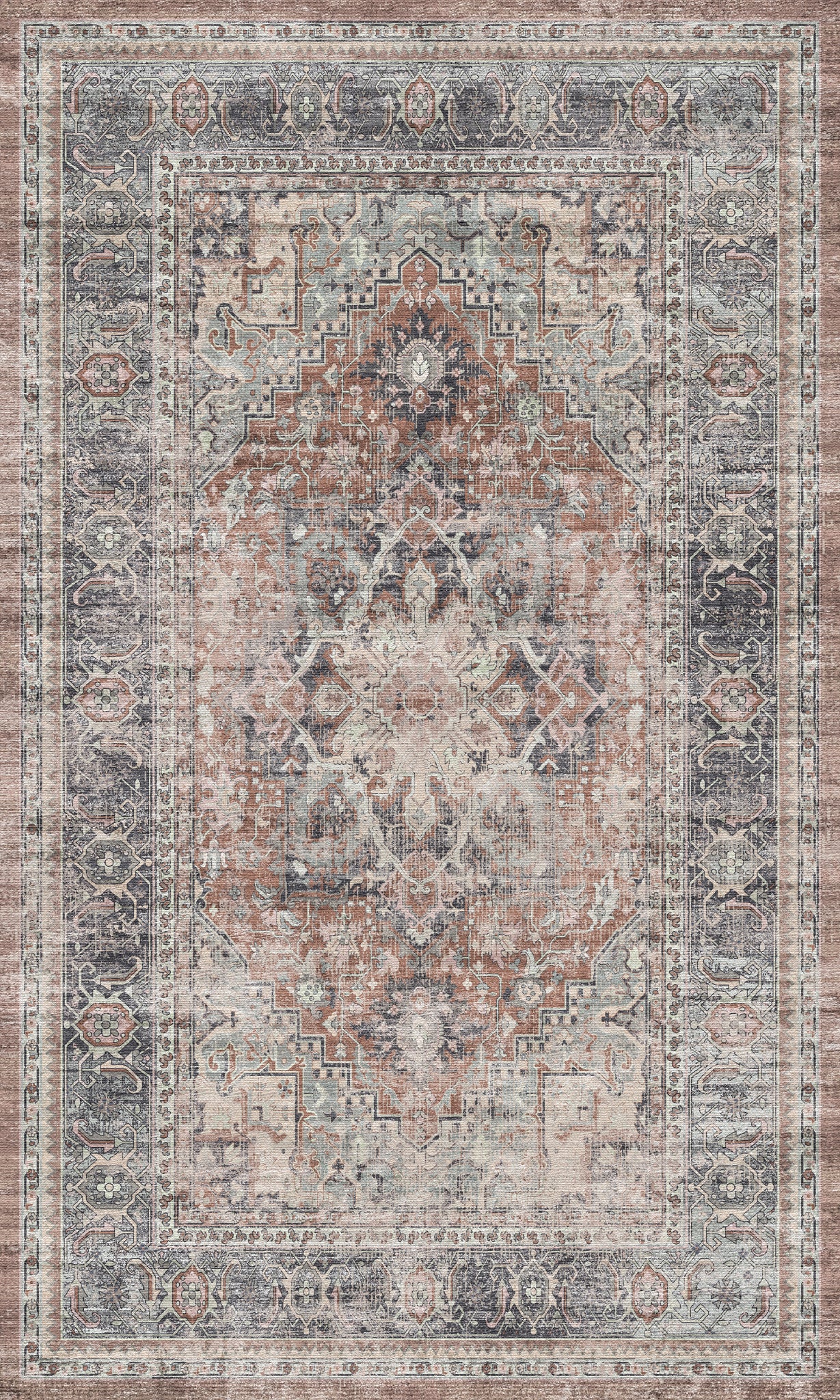 Alina Vintage Medallion Rug