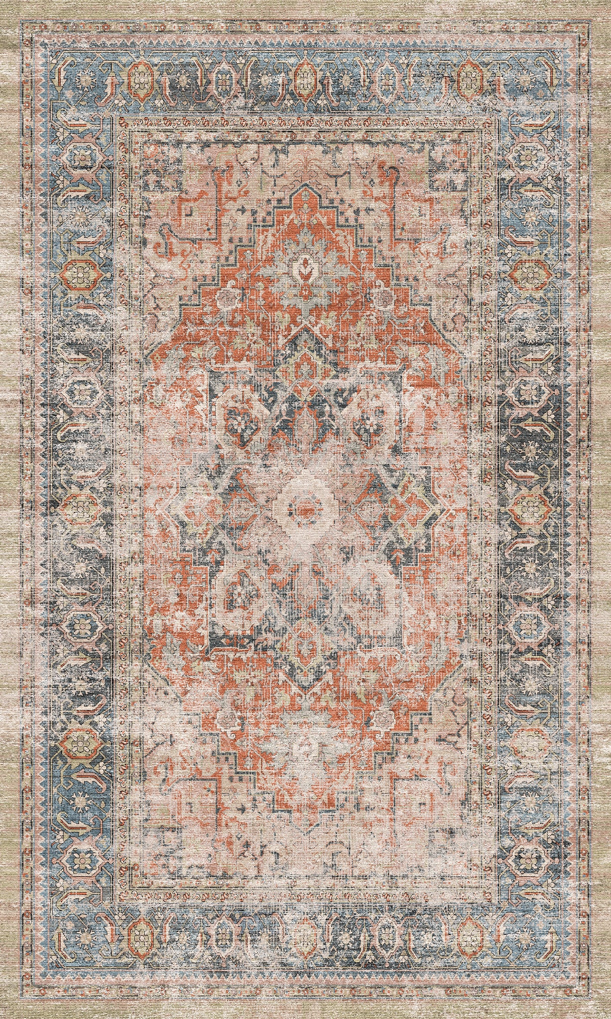 Alina Vintage medaillon vloerkleed