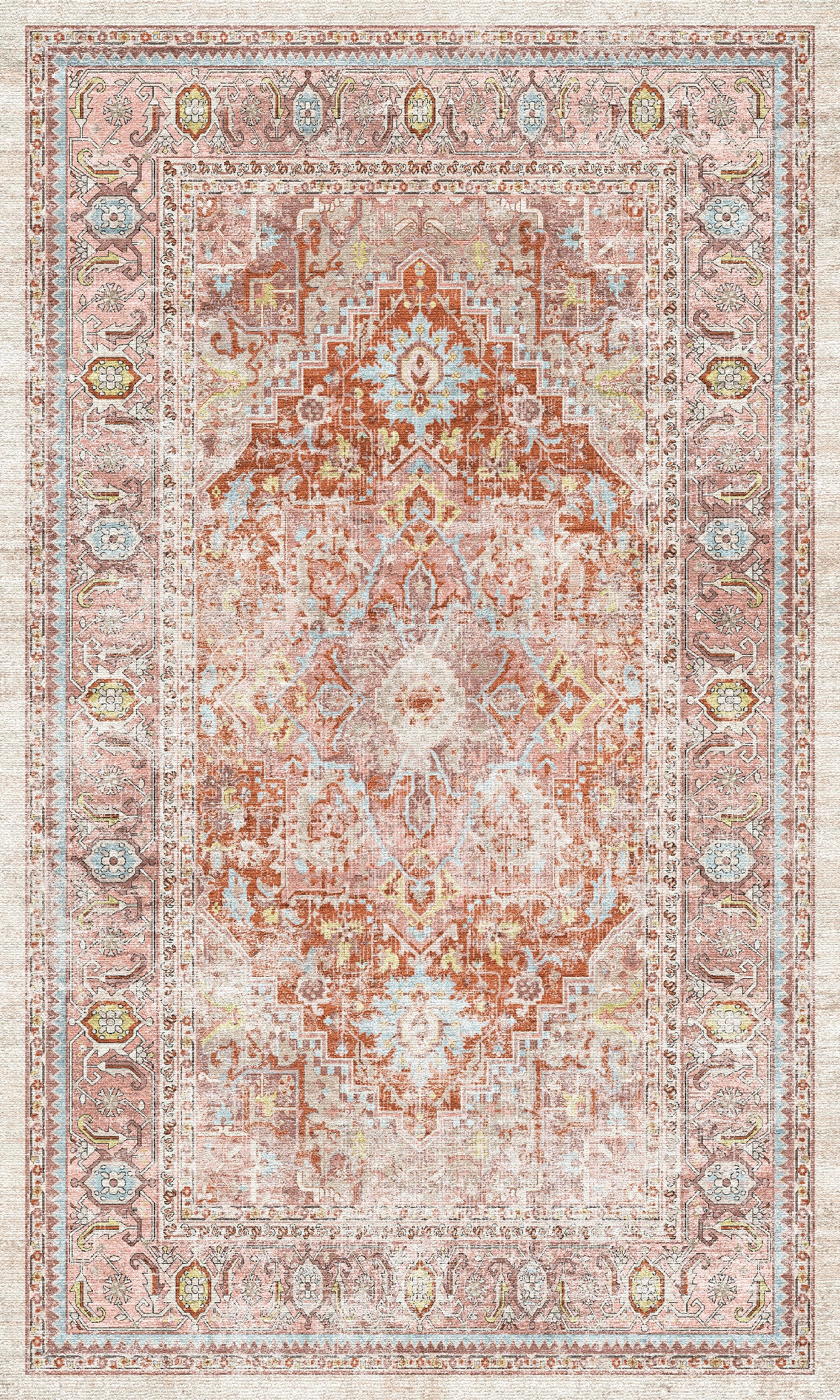 Alina Vintage-Medaillon-Teppich