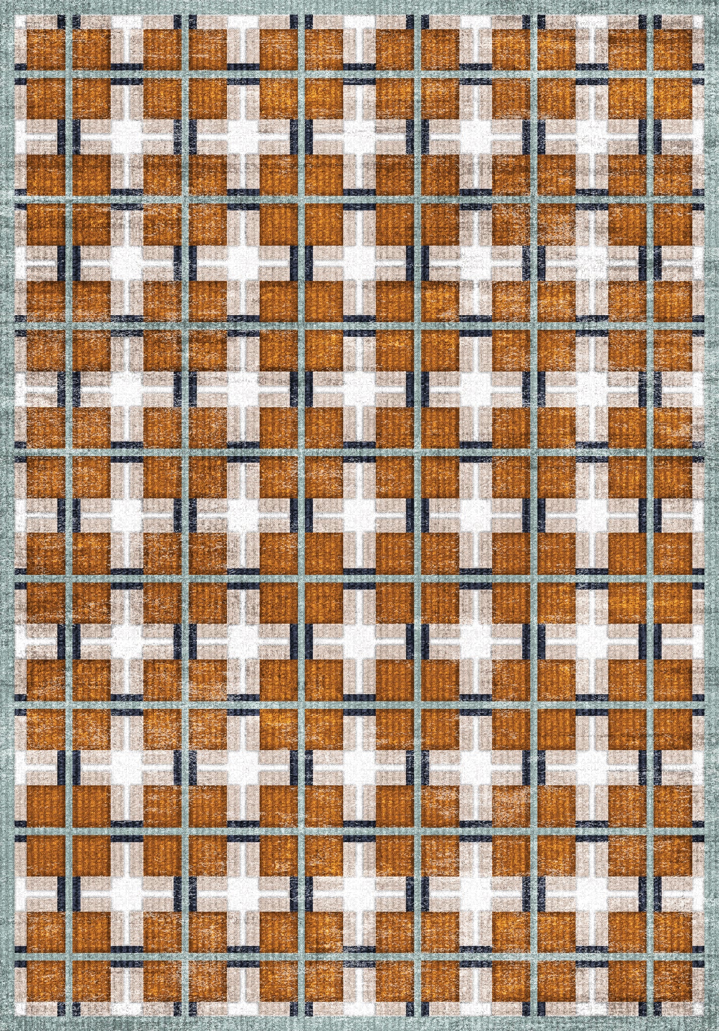 Harry Tapis moderne à carreaux