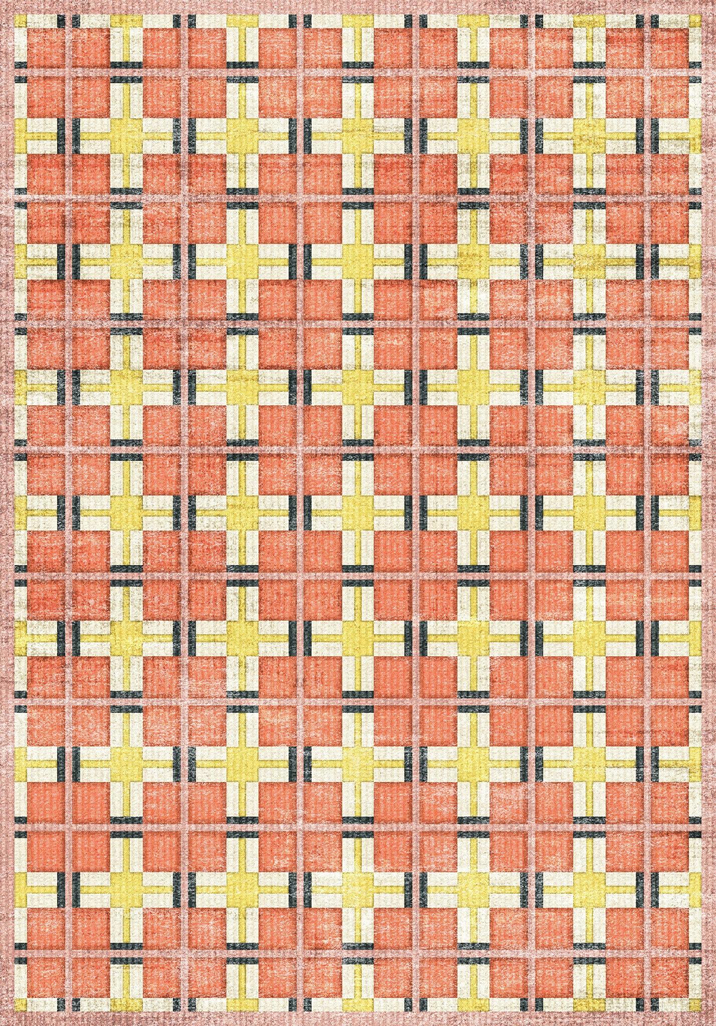 Harry Tapis moderne à carreaux