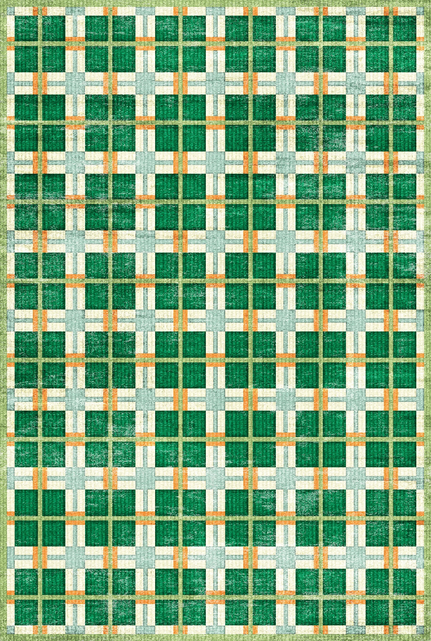 Harry Tapis moderne à carreaux