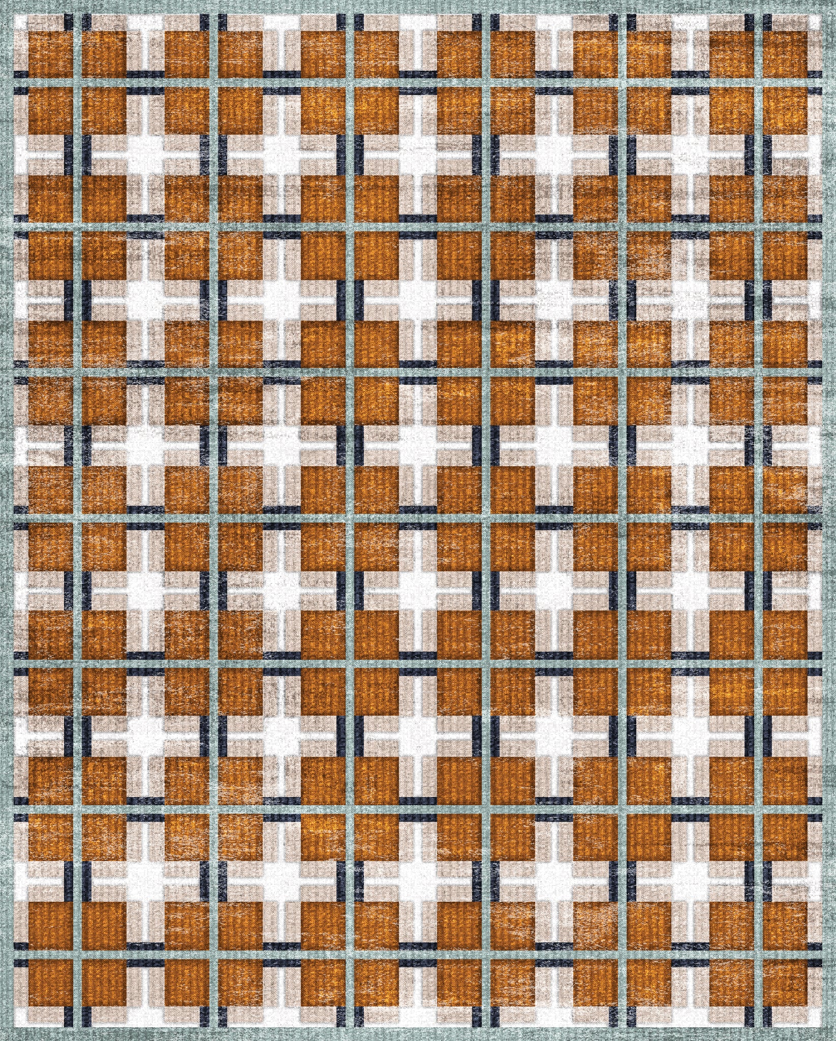 Harry Tapis moderne à carreaux