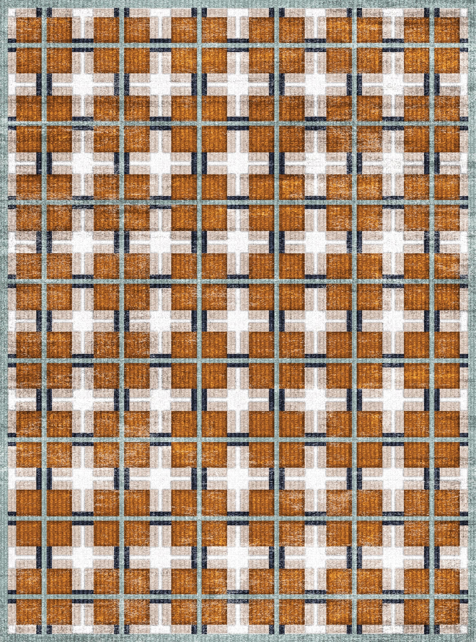 Harry Tapis moderne à carreaux