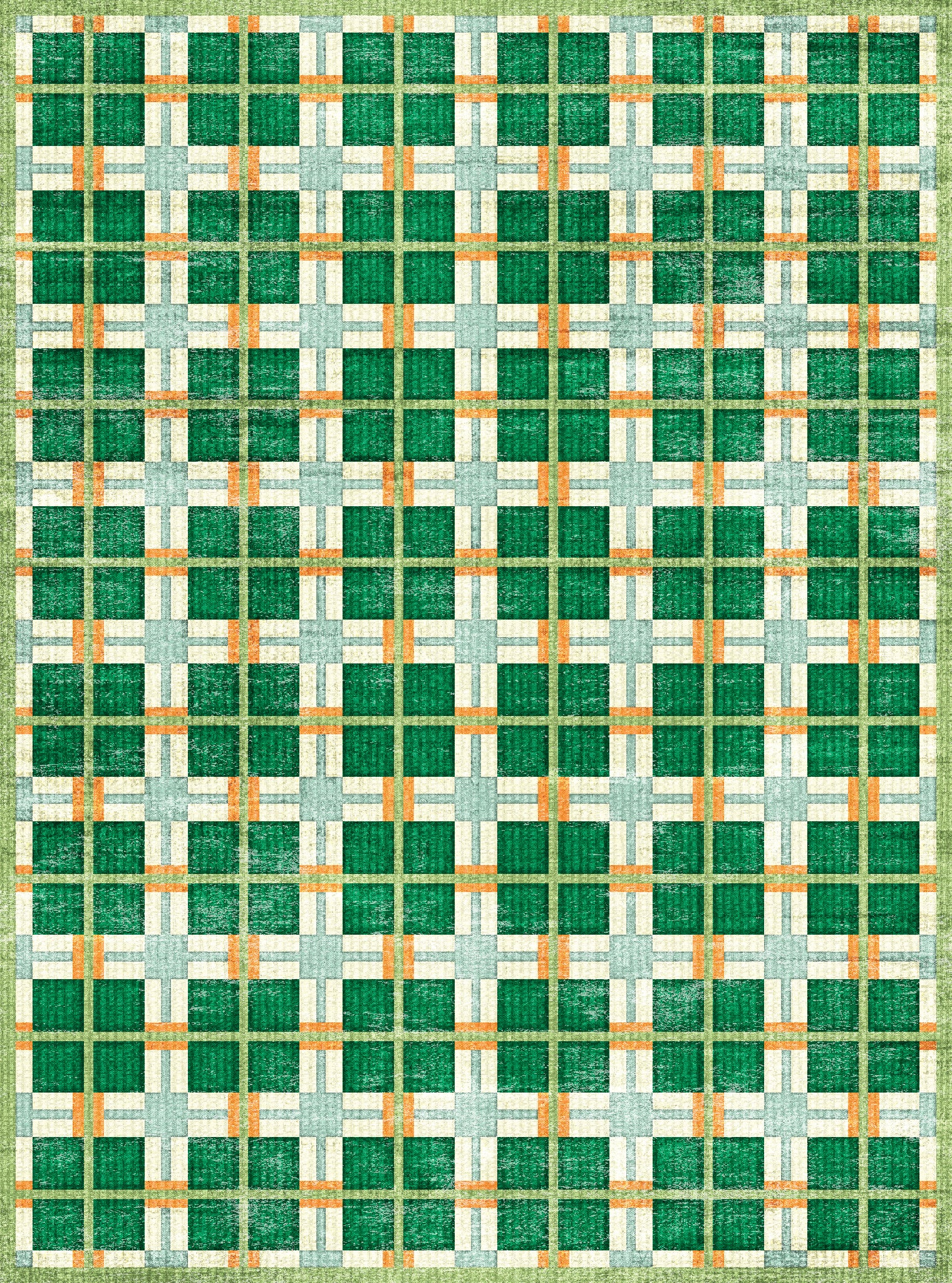 Harry Tapis moderne à carreaux