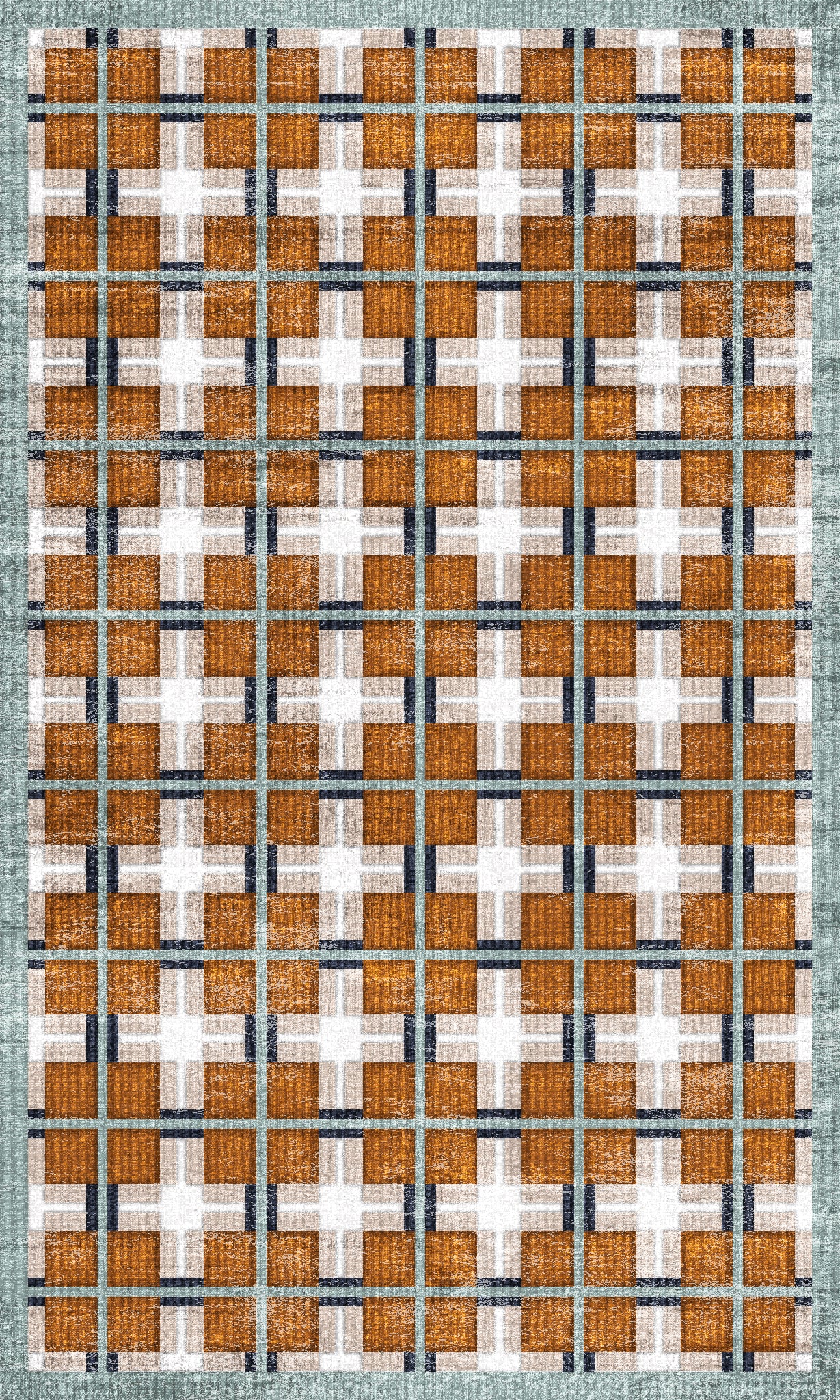 Harry Tapis moderne à carreaux
