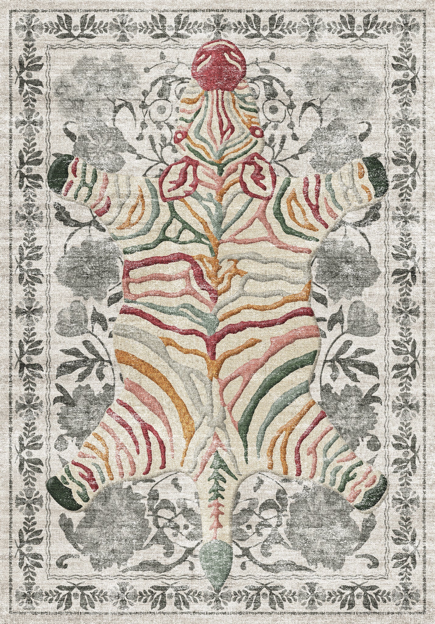 Yara Botanischer Zebra-Teppich