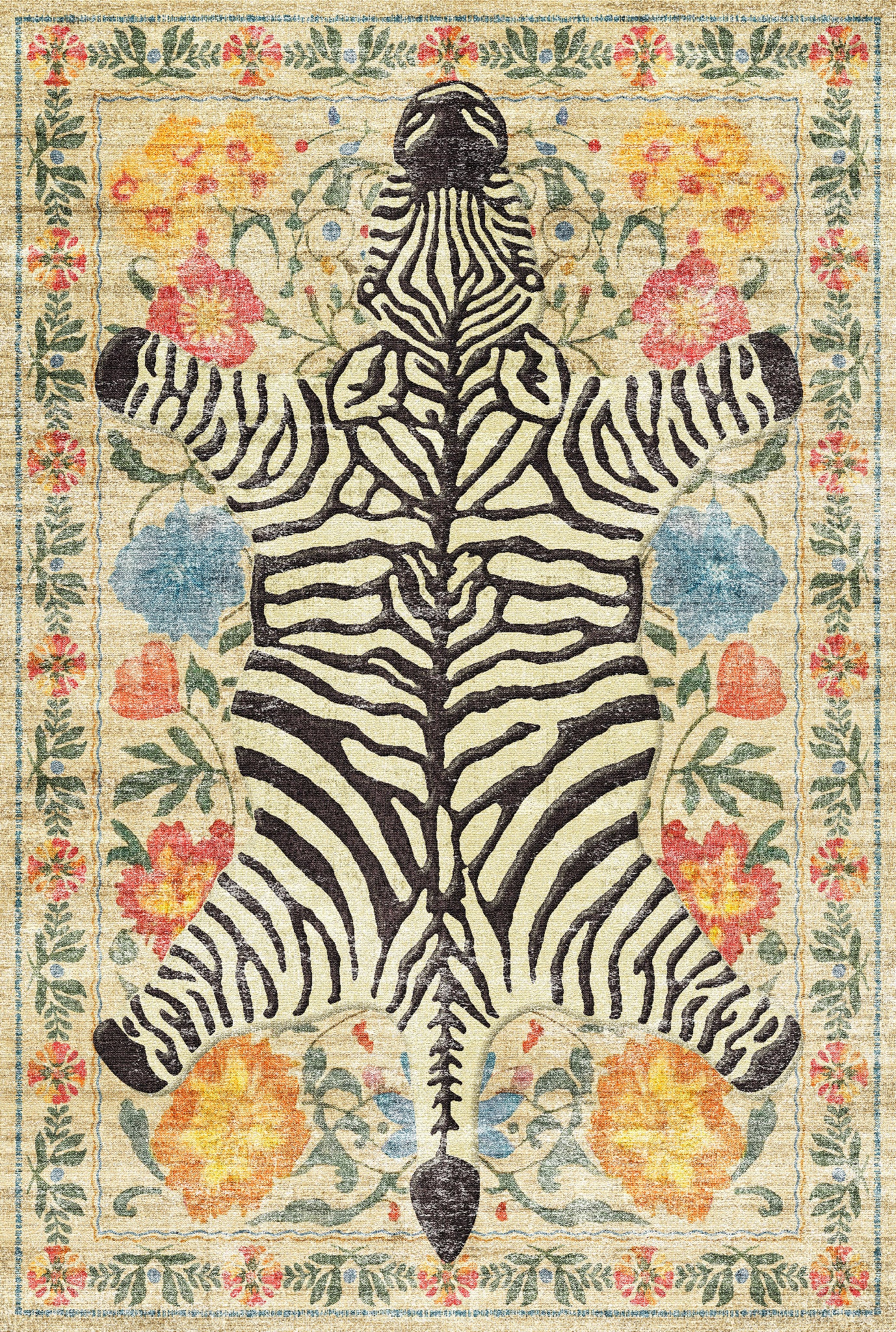 Yara Covor Botanic Zebra Print
