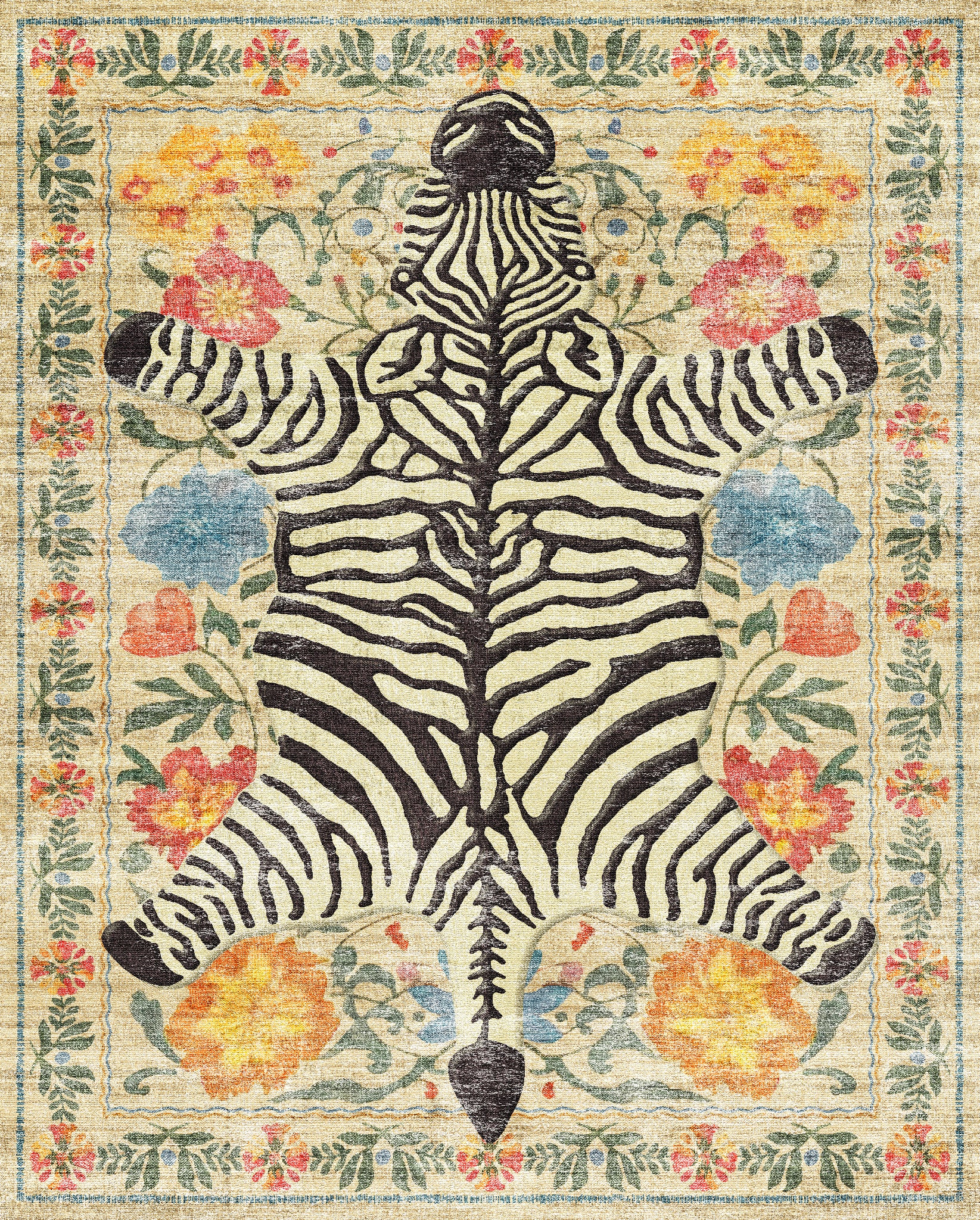 Yara Covor Botanic Zebra Print
