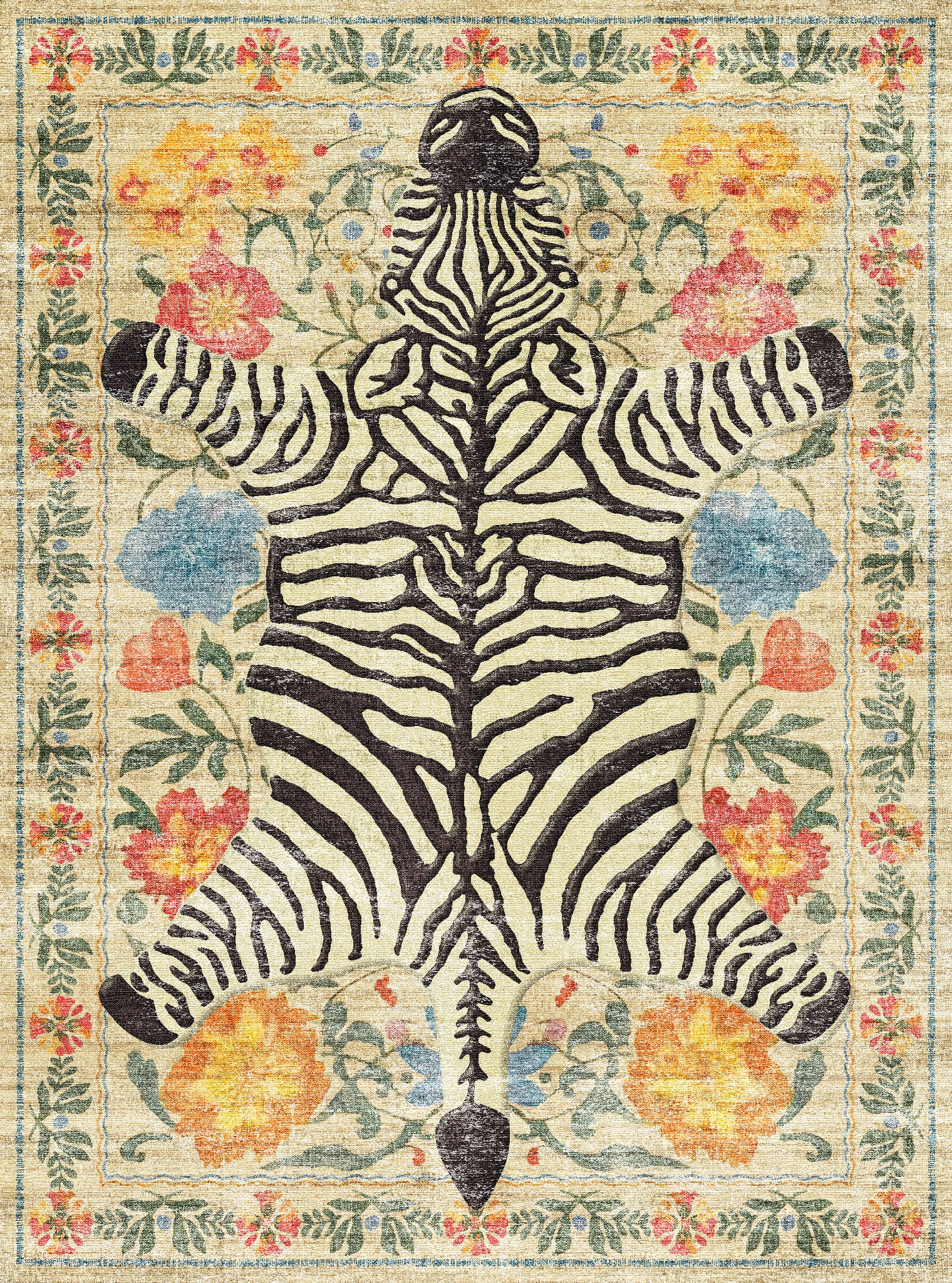 Yara Covor Botanic Zebra Print